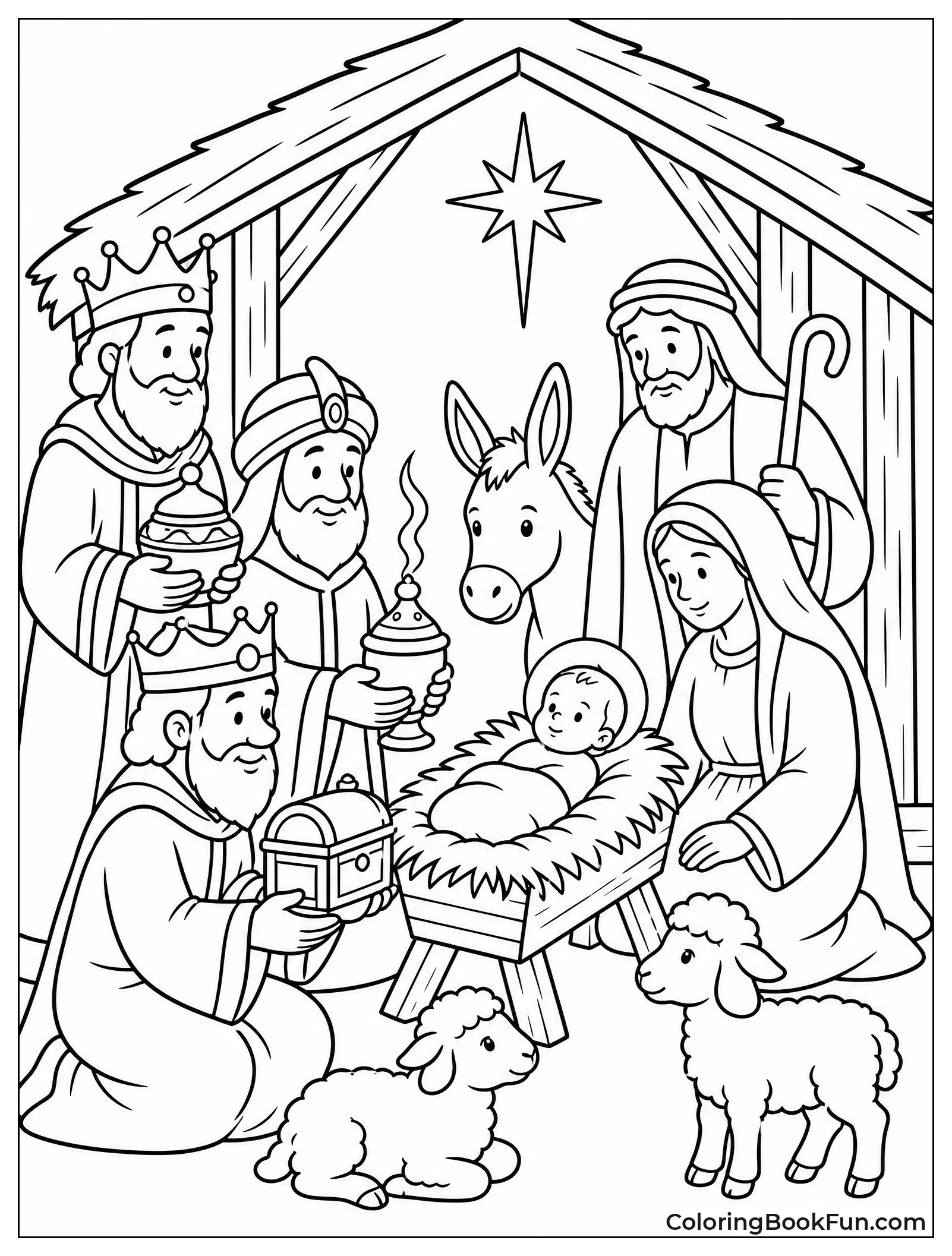 Wise Men Presenting Gifts