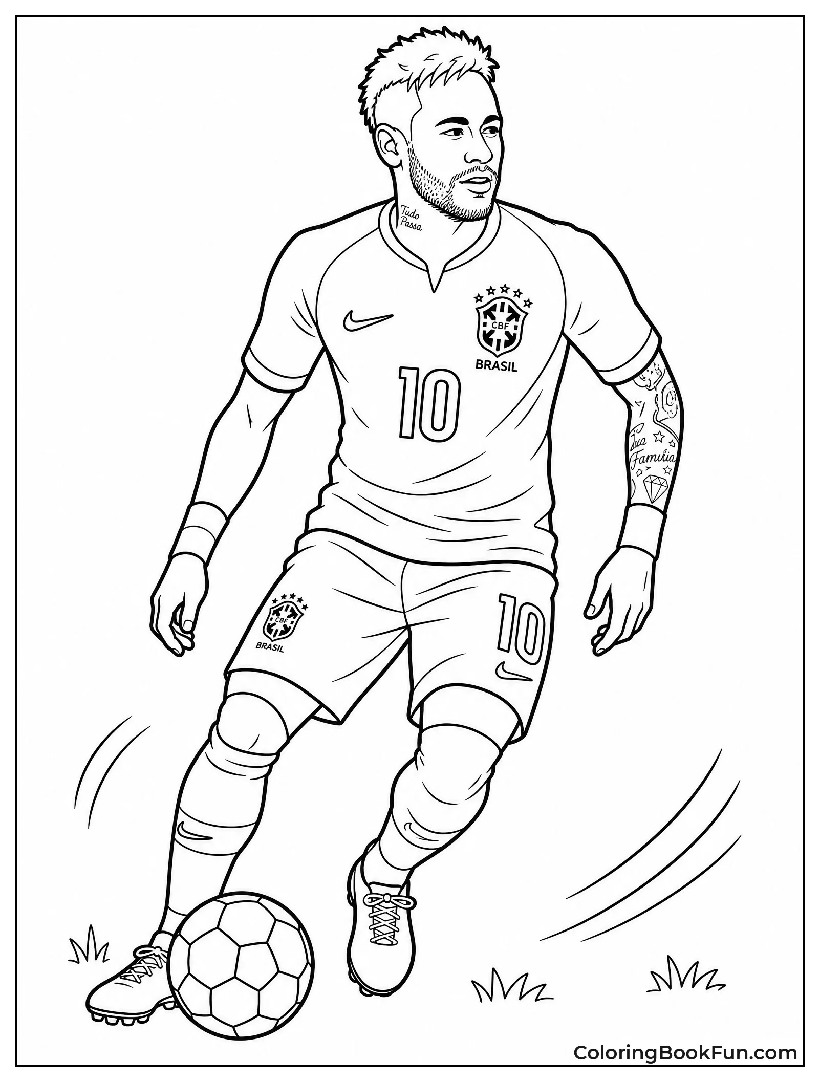 Neymar in Yellow Brazil Jersey
