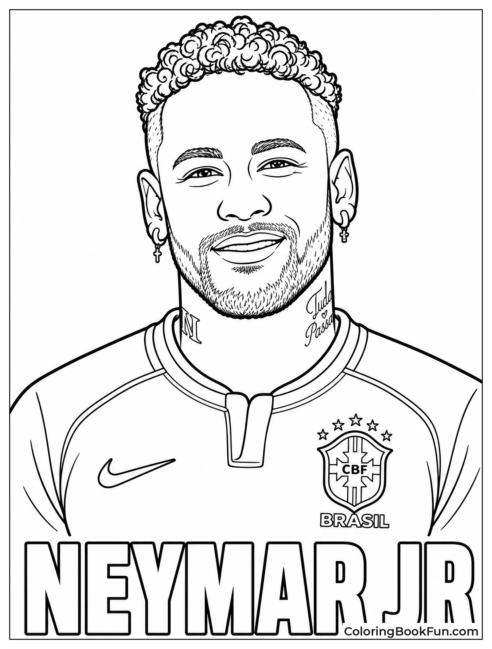 Neymar Smiling in Brazil Jersey