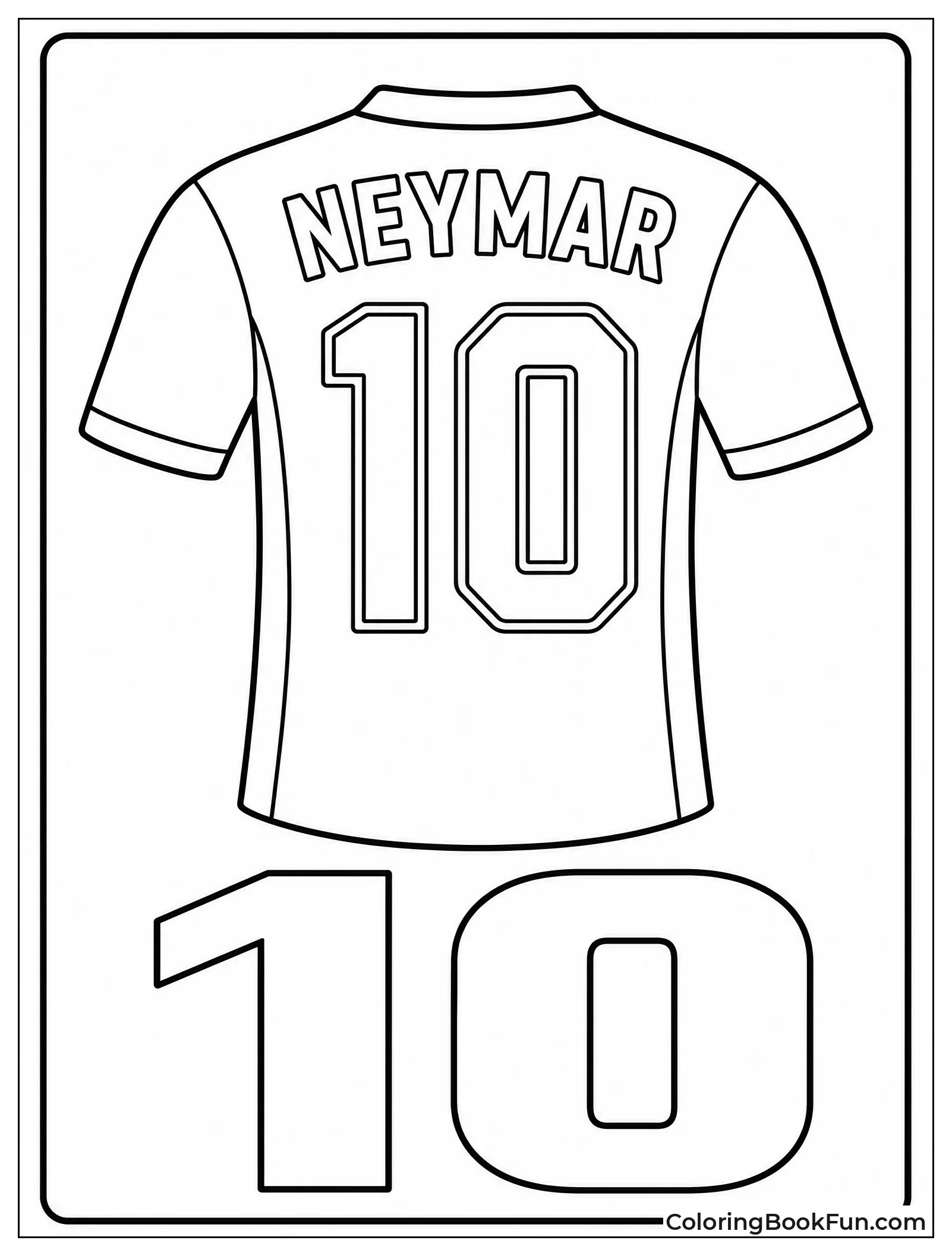 Back of Number Ten Jersey
