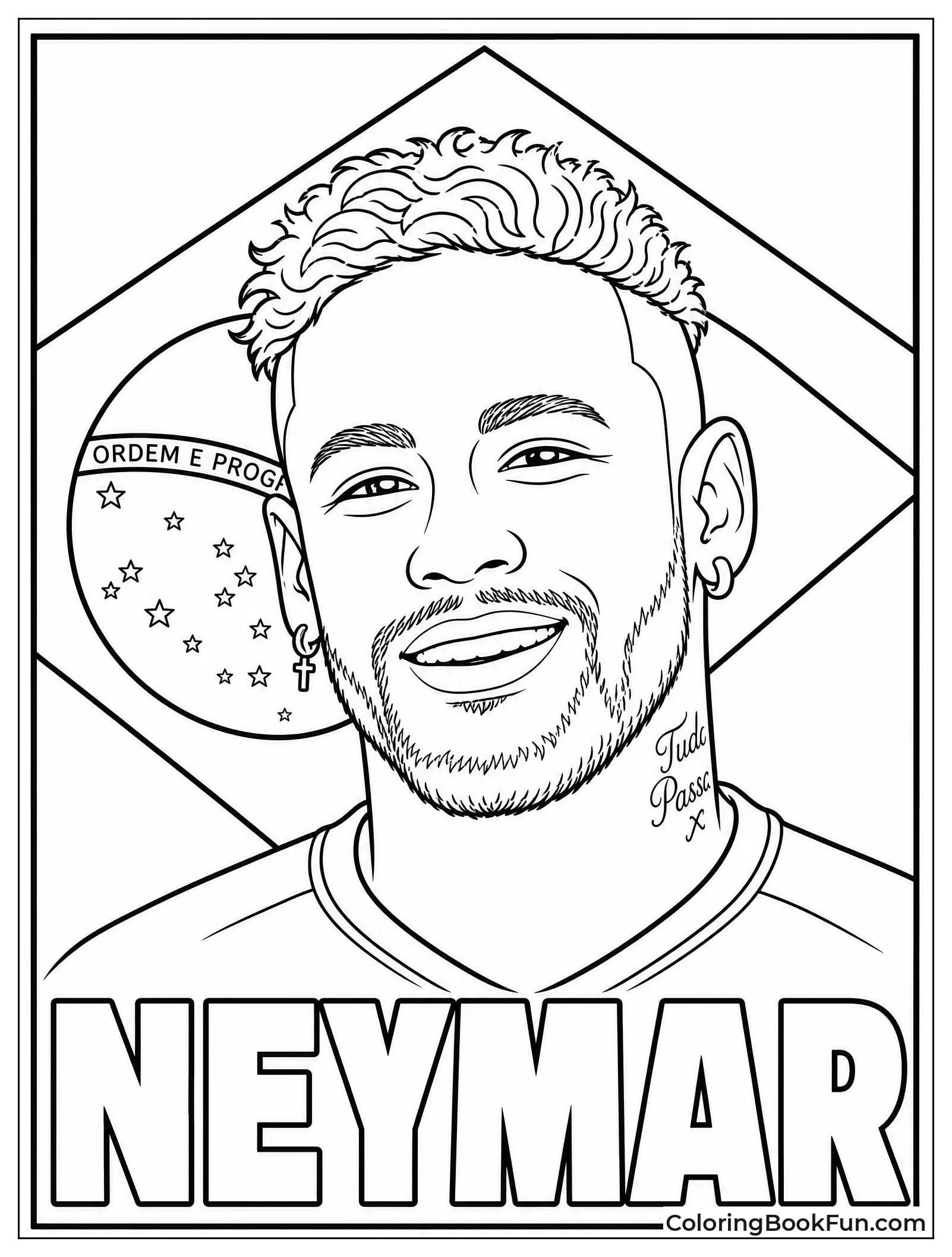 Friendly Portrait of Neymar Smiling