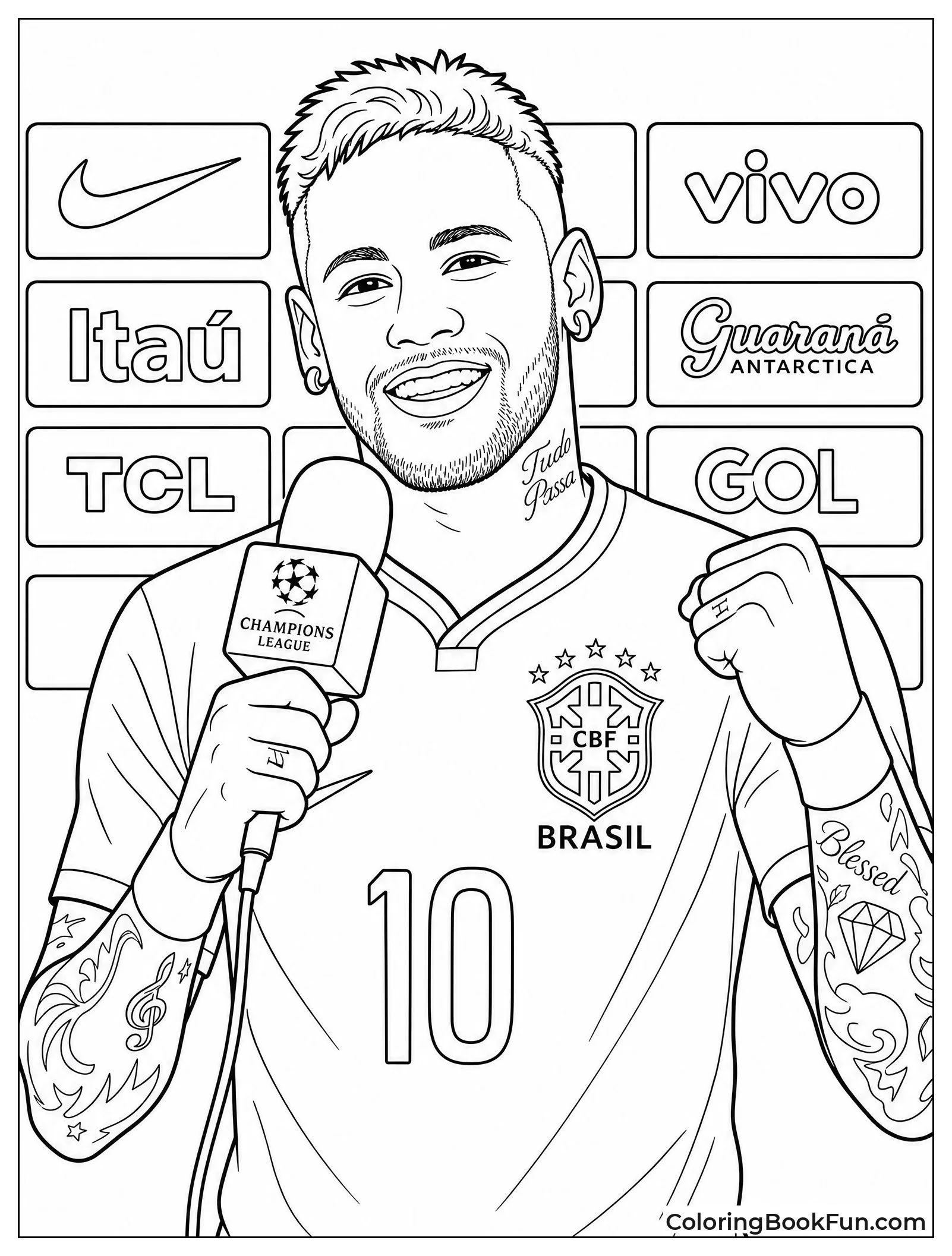Neymar Giving Post Match Interview