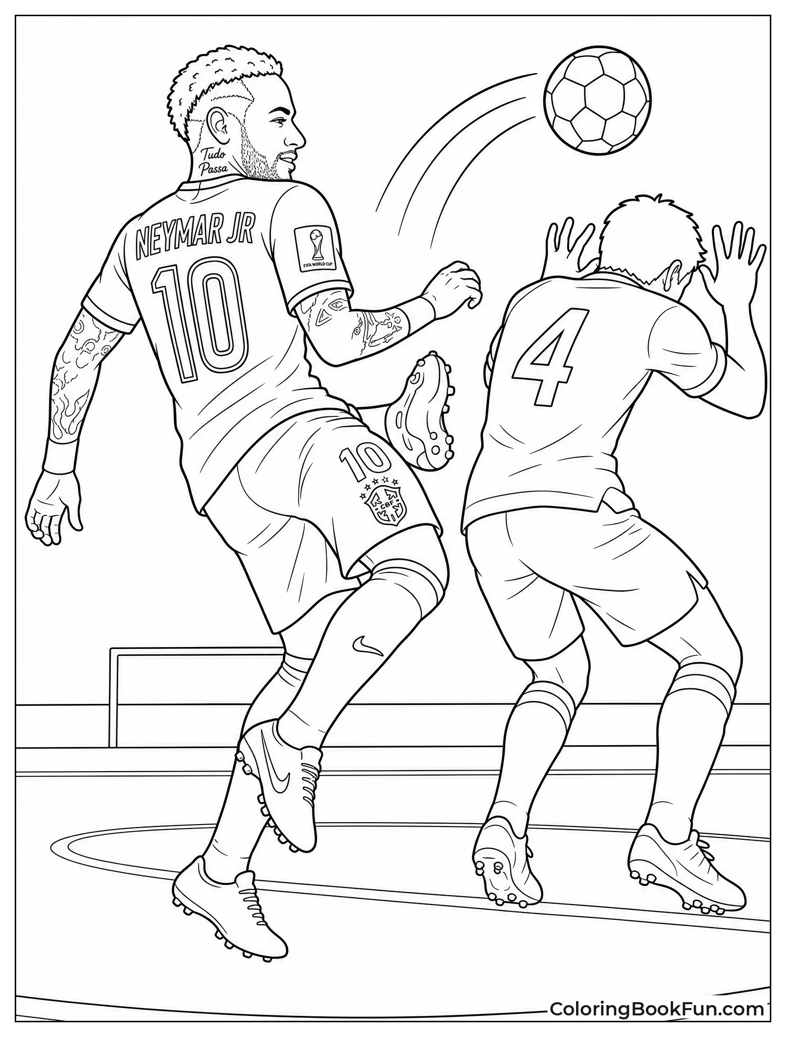 Neymar Doing Rainbow Flick Move
