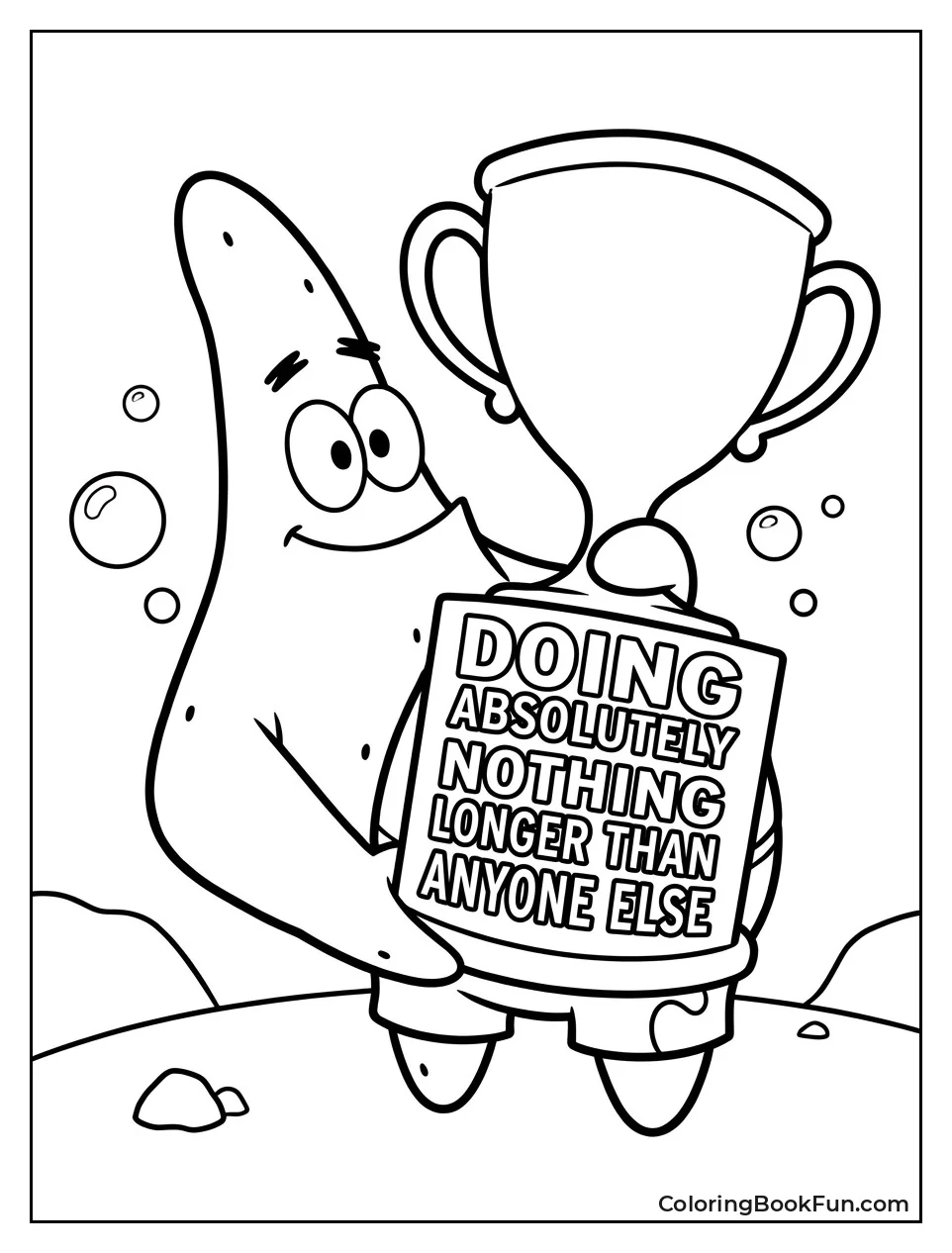 Patrick Holding Trophy for Nothing