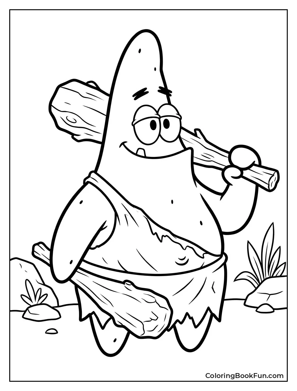 Caveman Patrick with Club