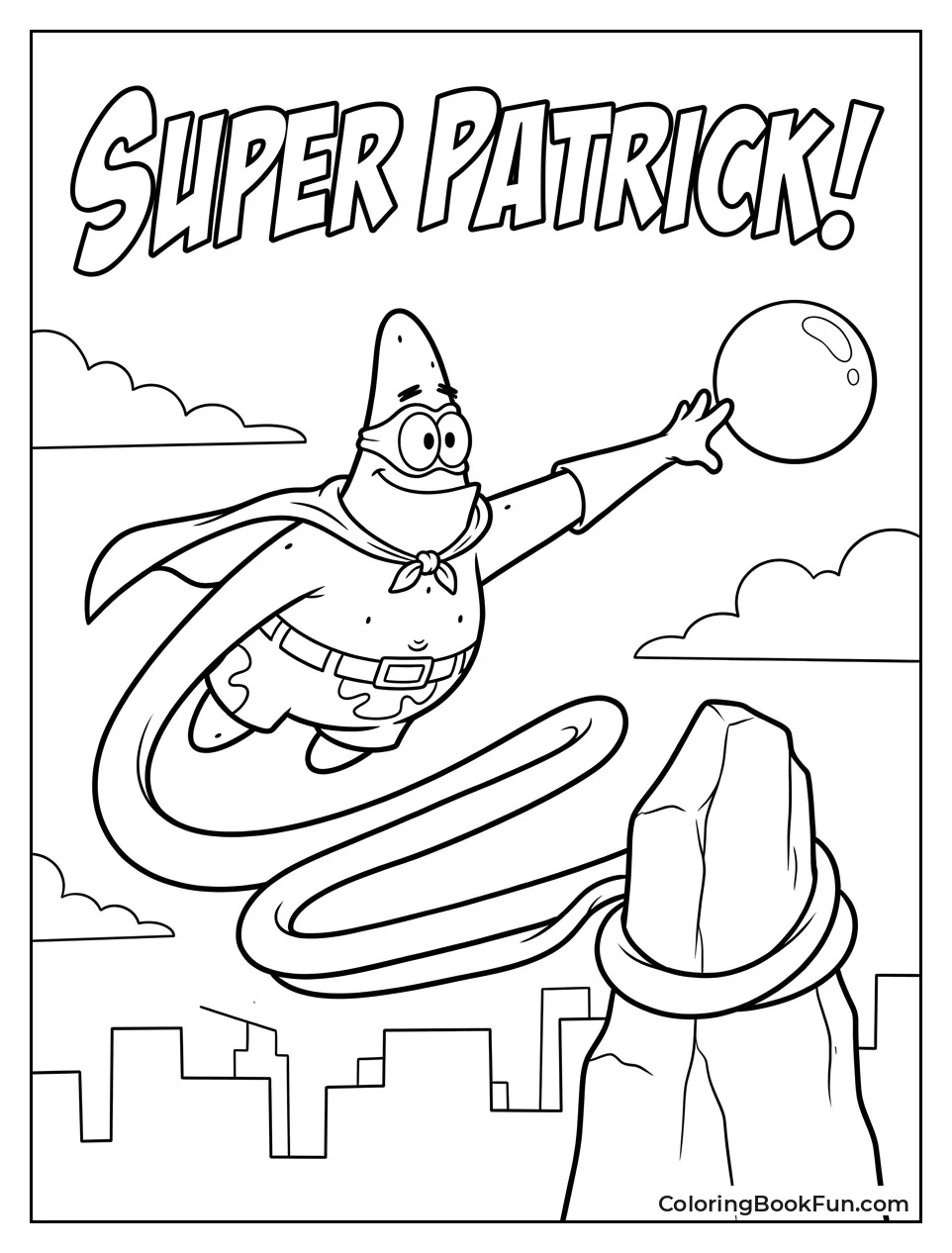 Elastic Waistband Superhero Patrick