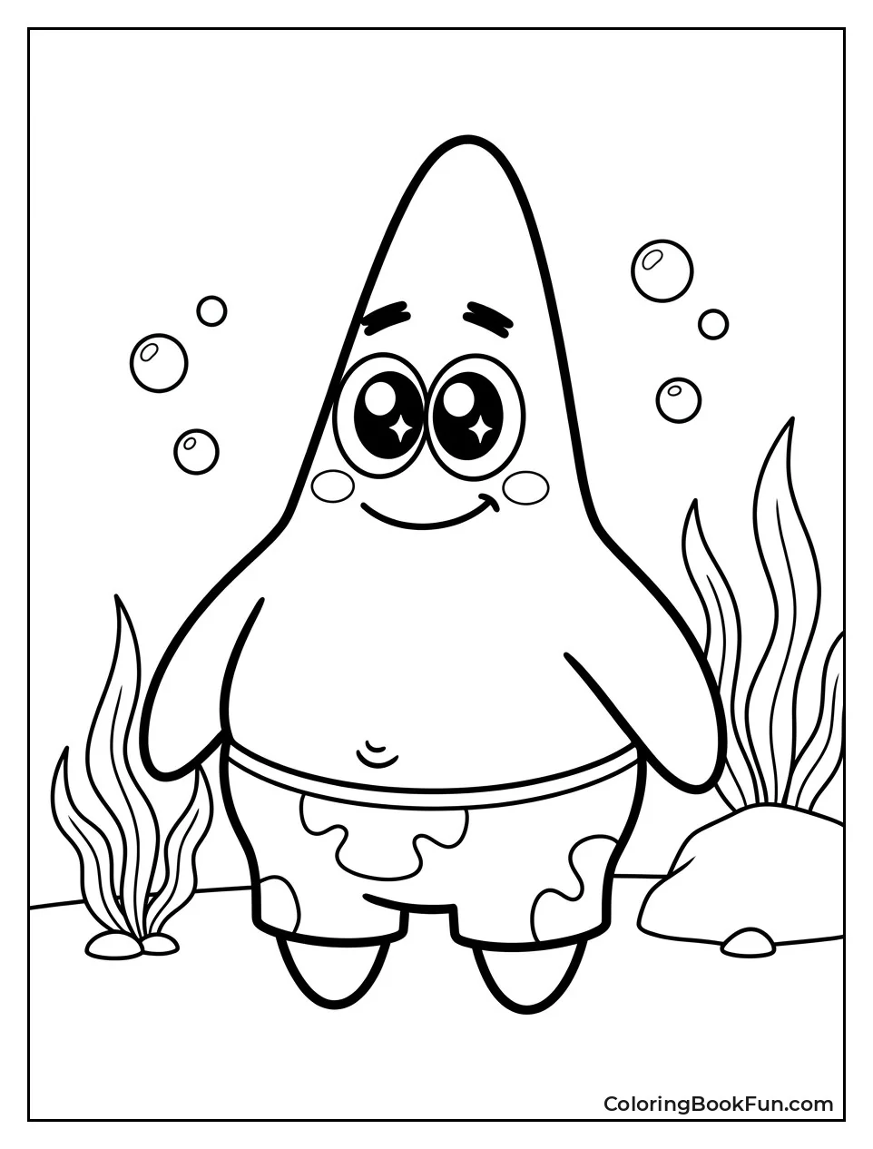Cute Patrick with Sparkly Eyes