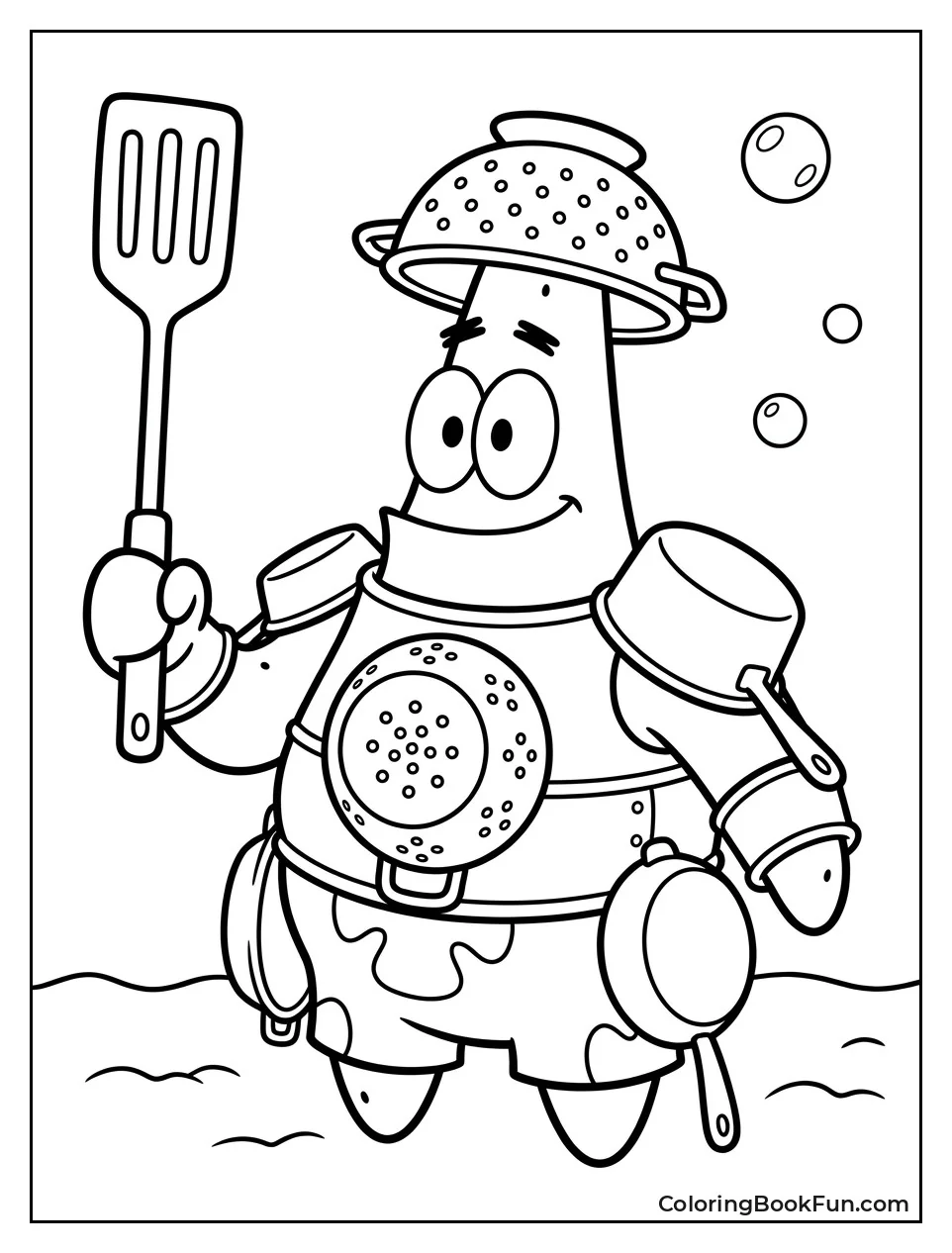 Knight Patrick with Spatula Sword