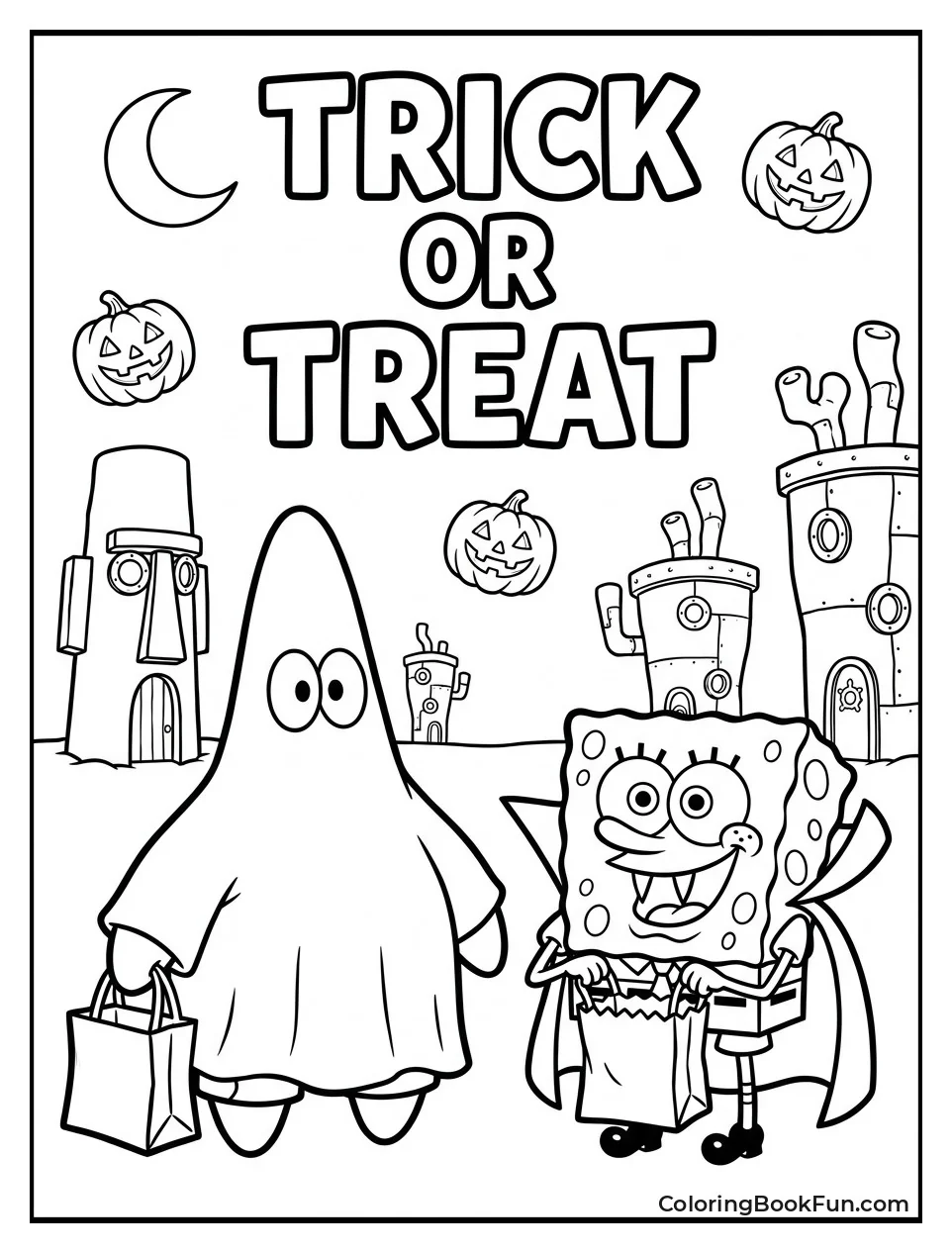 Patrick Trick or Treating