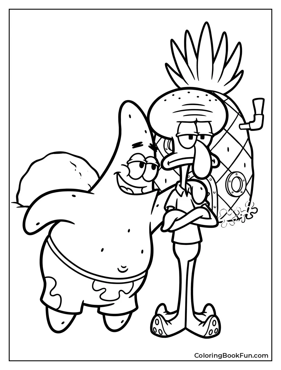 Patrick Annoying Squidward