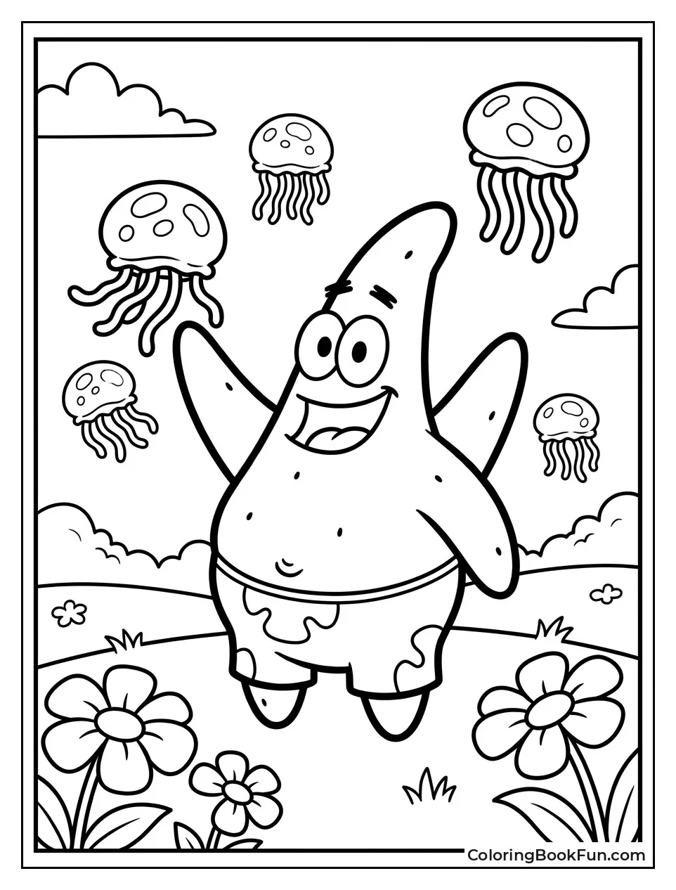 Patrick in Jellyfish Fields