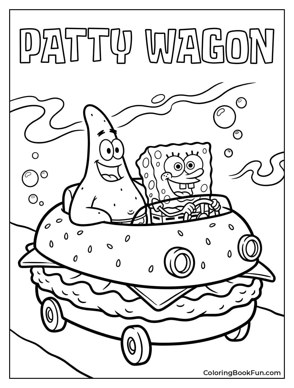 Patrick in Patty Wagon