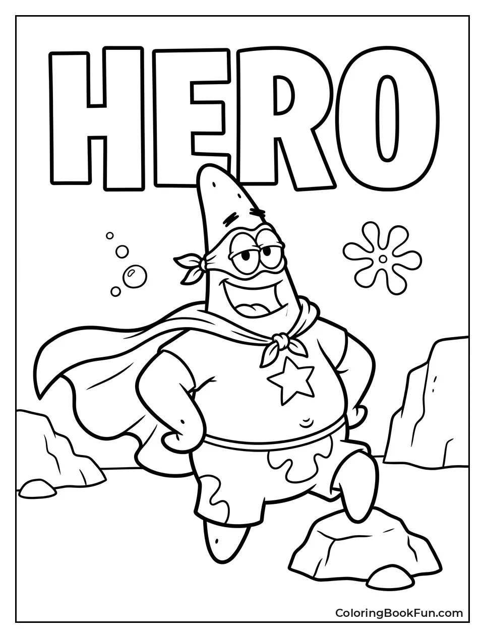 Superhero Patrick in Cape