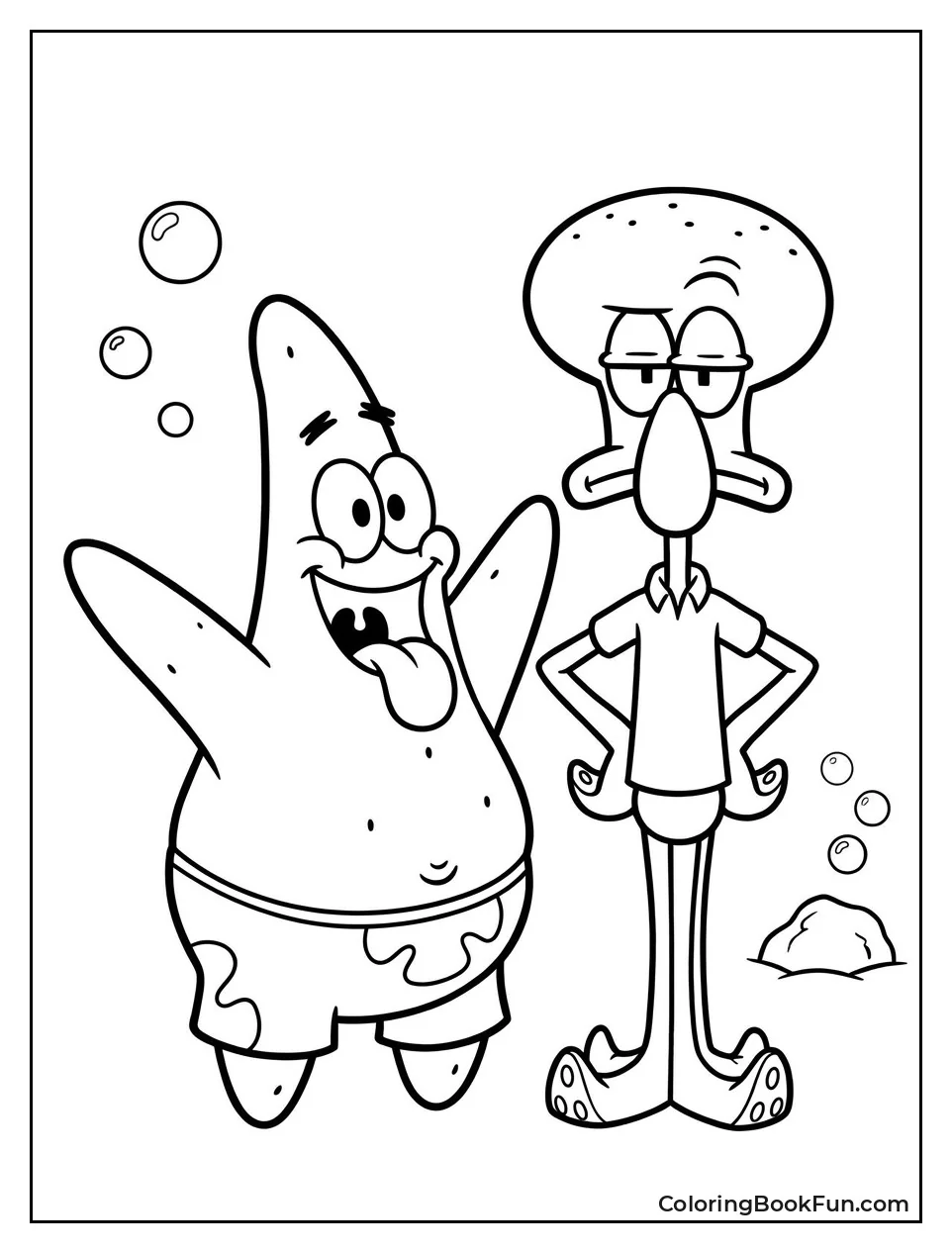 Patrick Sticking Tongue Out