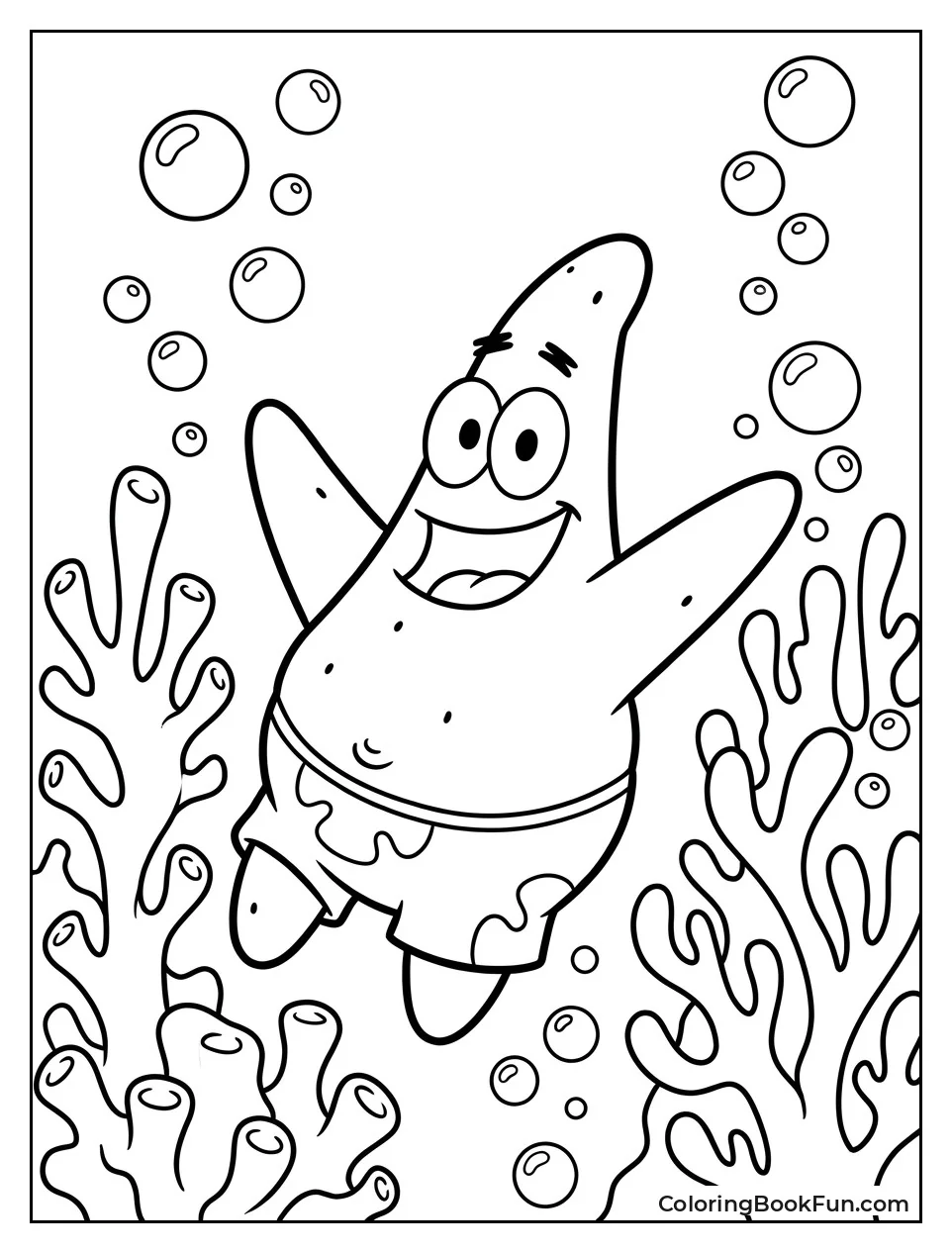 Patrick Swimming Through Coral Reefs