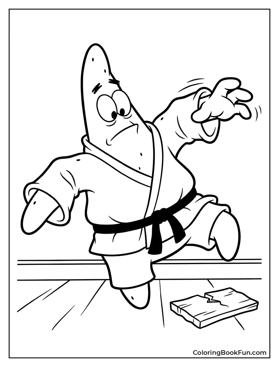 Patrick Doing Karate Chop