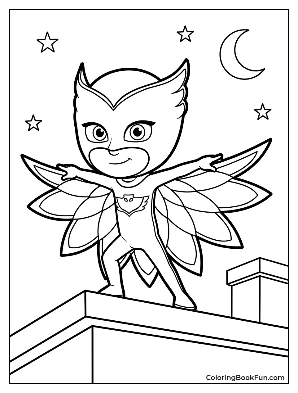 Amaya Wears Owl Mask Ready to Fly