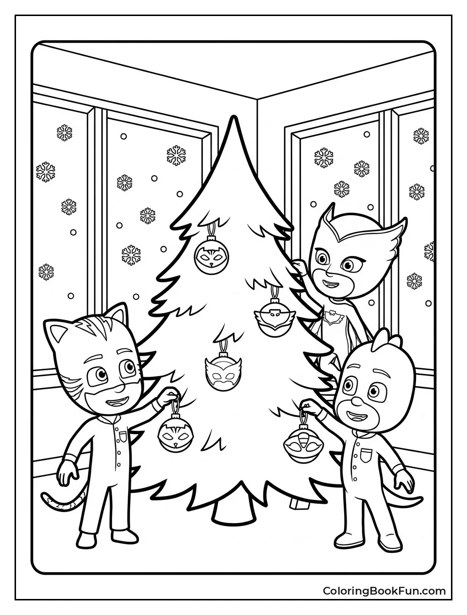 Team Decorates HQ Christmas Tree