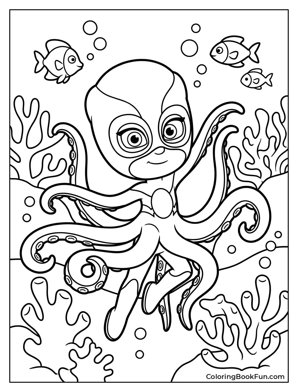 Octobella Dances with Tentacles Underwater