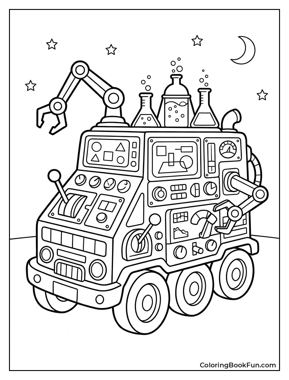 Romeo Works in Mobile Lab with Gadgets