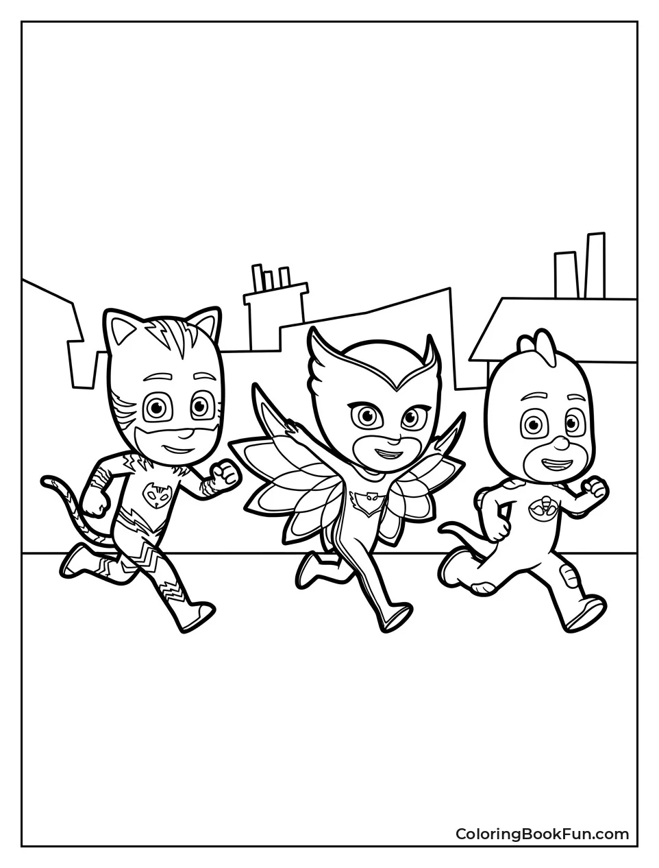Team Runs Fast across City Roofs