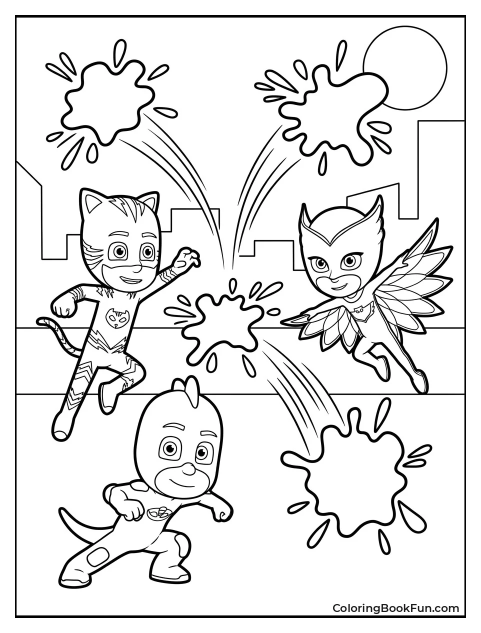 Heroes Dodge Flying Purple Sticky Splat