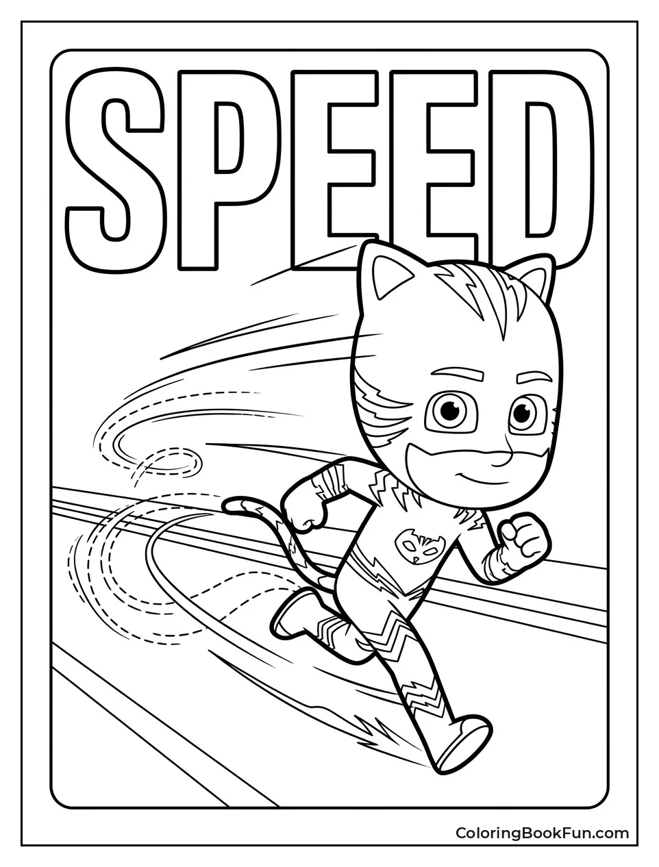 Catboy Races Fast with Blue Blurs