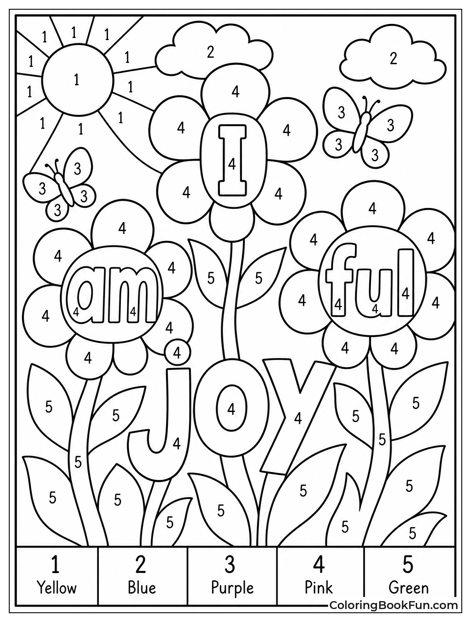 Flower Revealing a Joyful Message