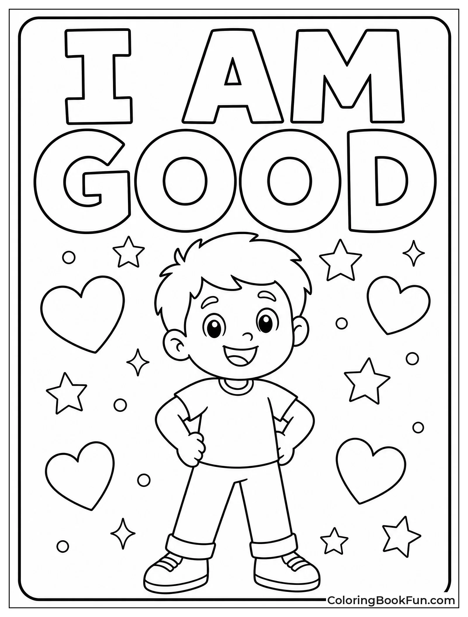 Flashcard with a Good Message
