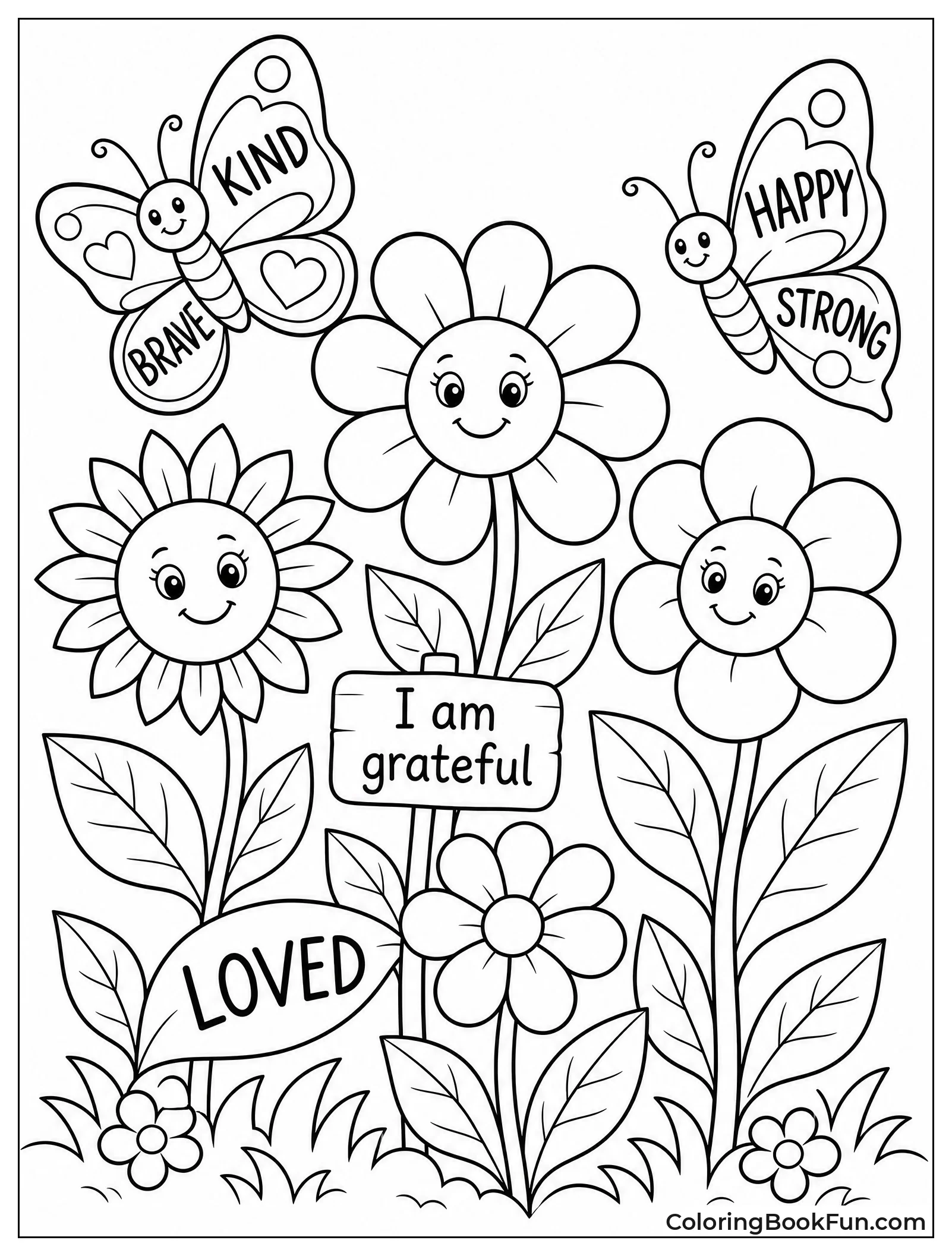 Grateful Garden Full of Flowers