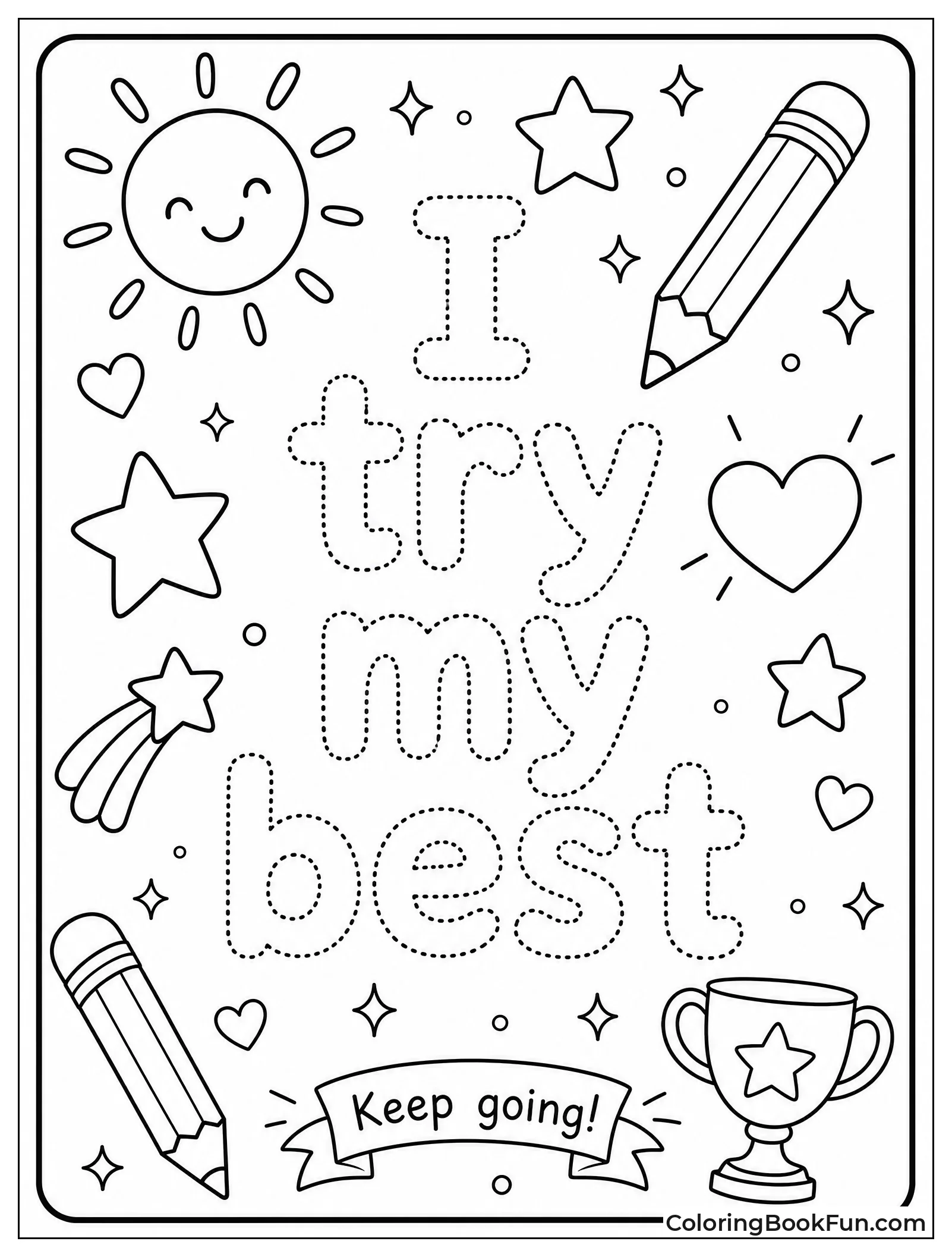 Tracing Words with Pencils and Stars