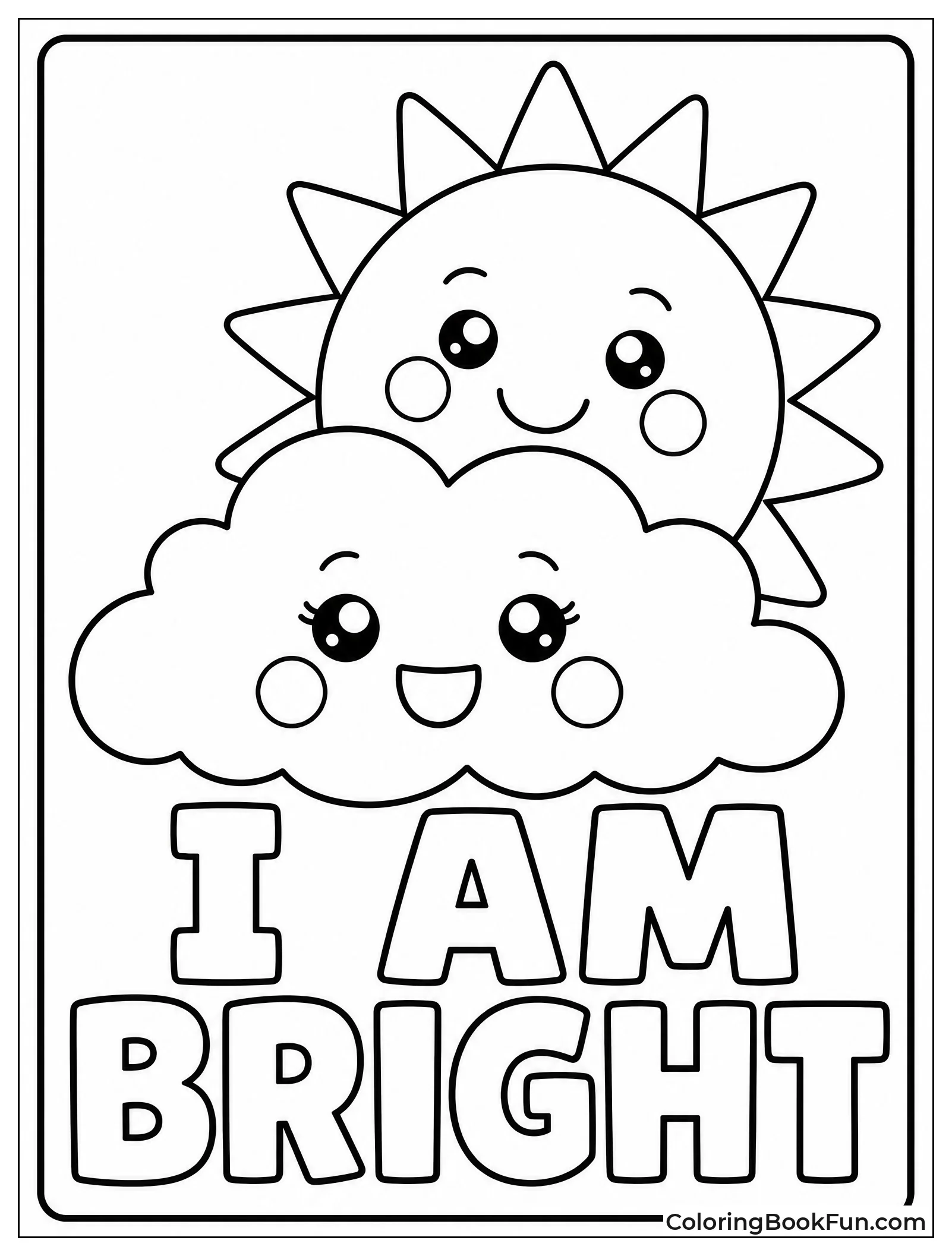 Cute Sun Peeking behind a Cloud