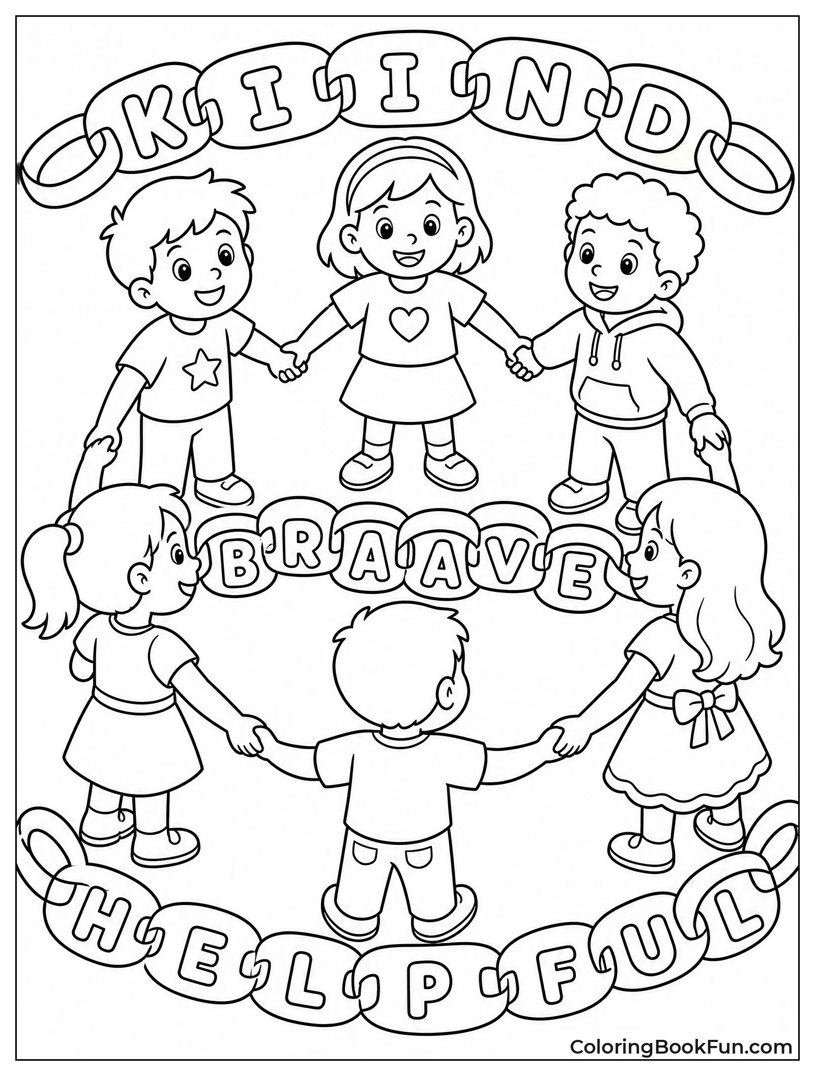 Kids Holding Hands in a Circle