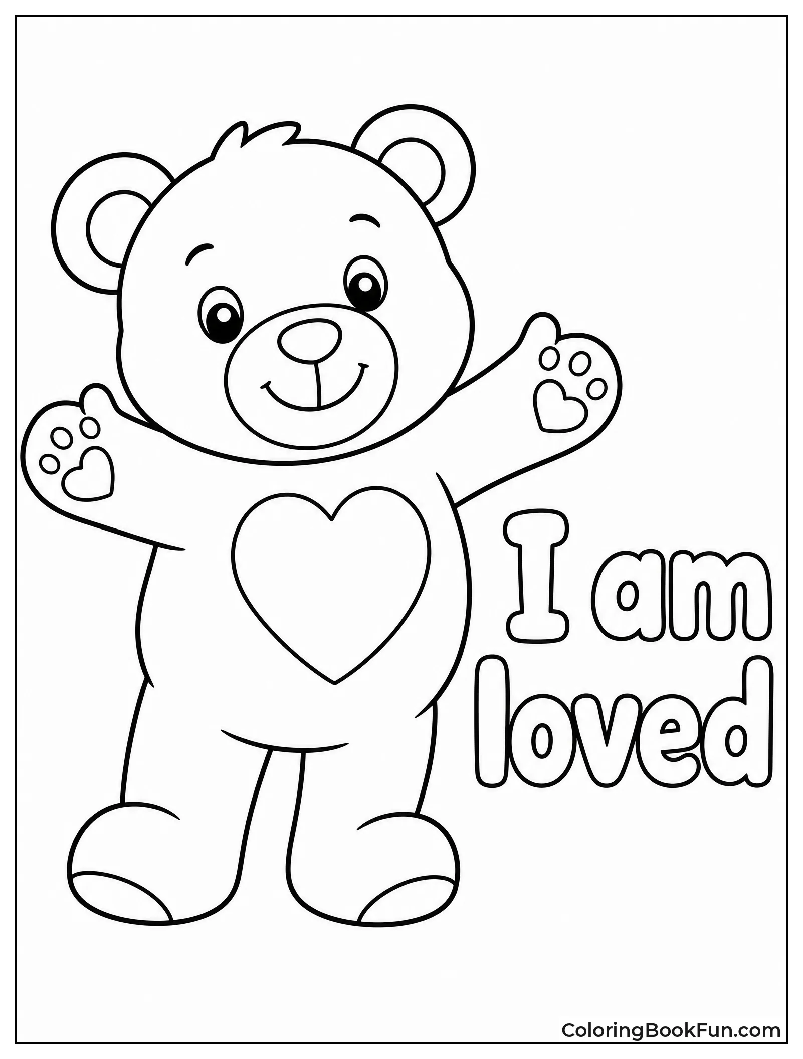 Teddy Bear Giving a Big Hug