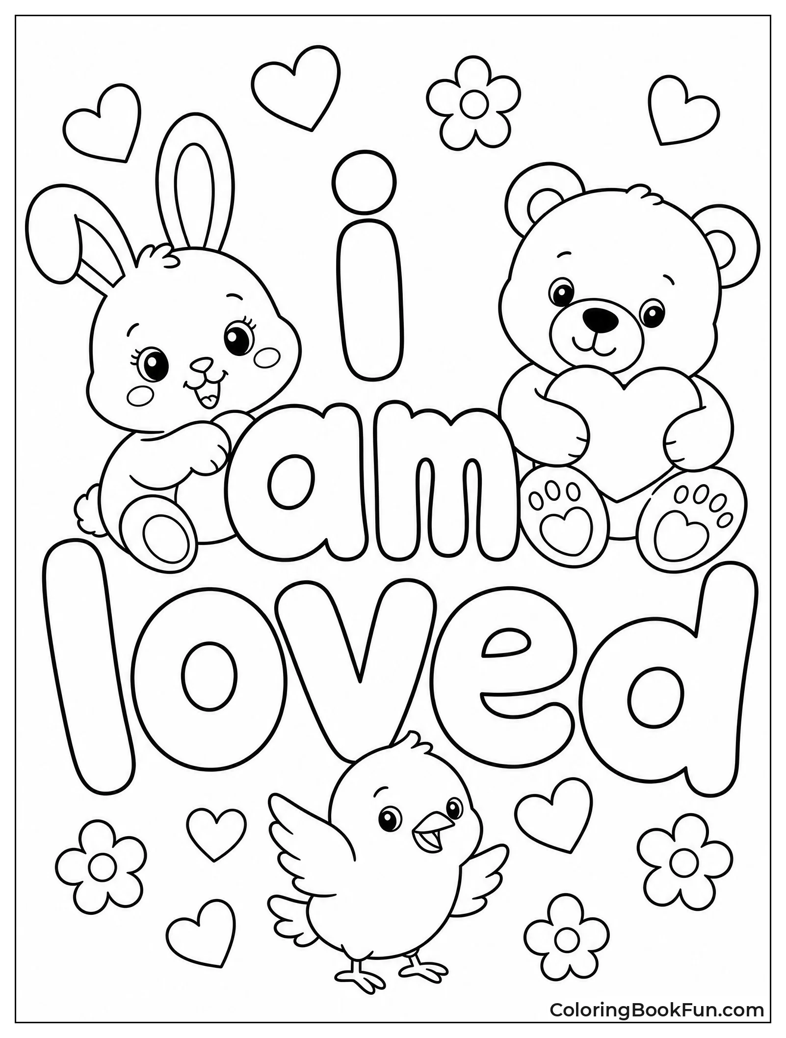Lowercase Letters with Cute Animals