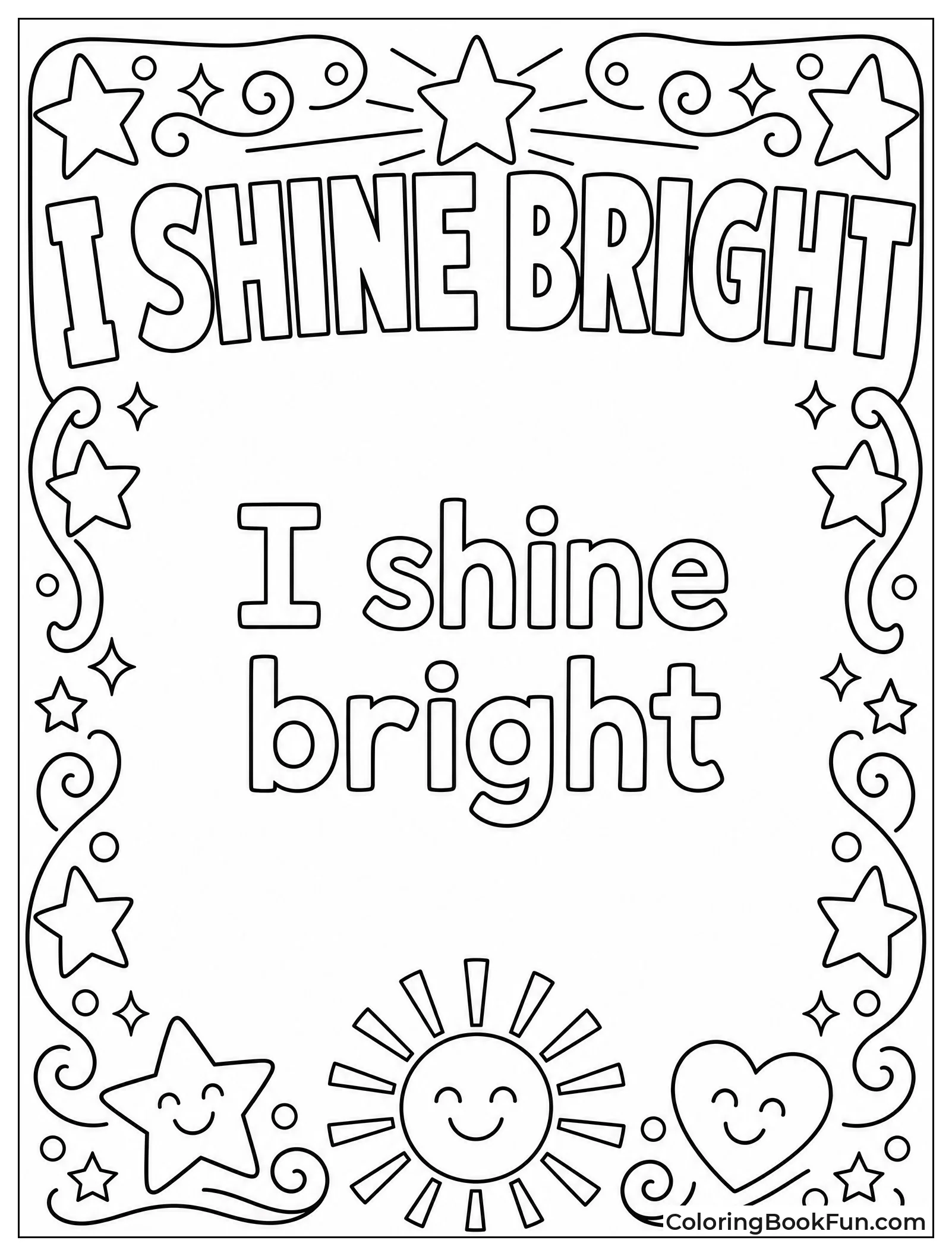 Poster Border Around a Bright Message