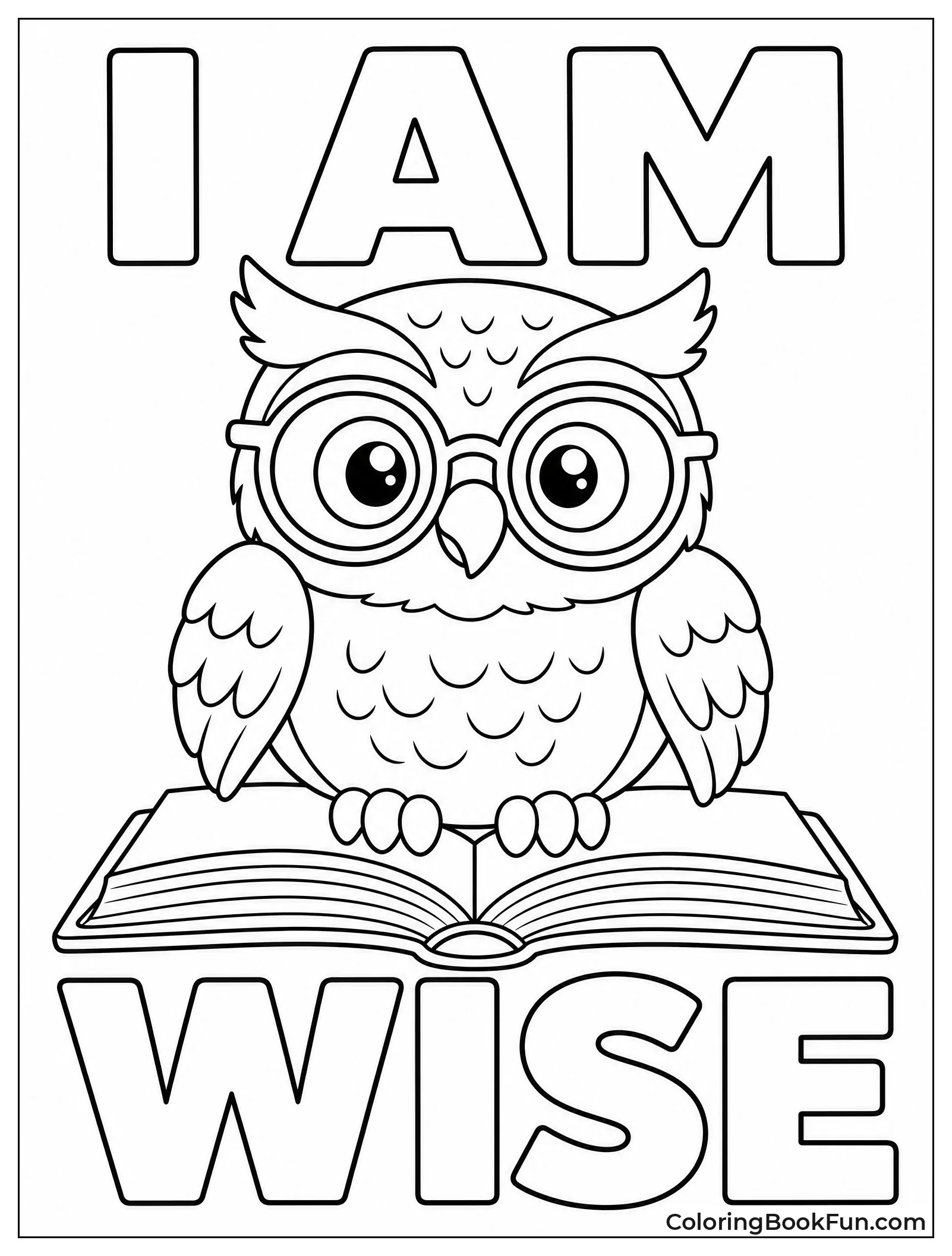 Owl Perched on a Book