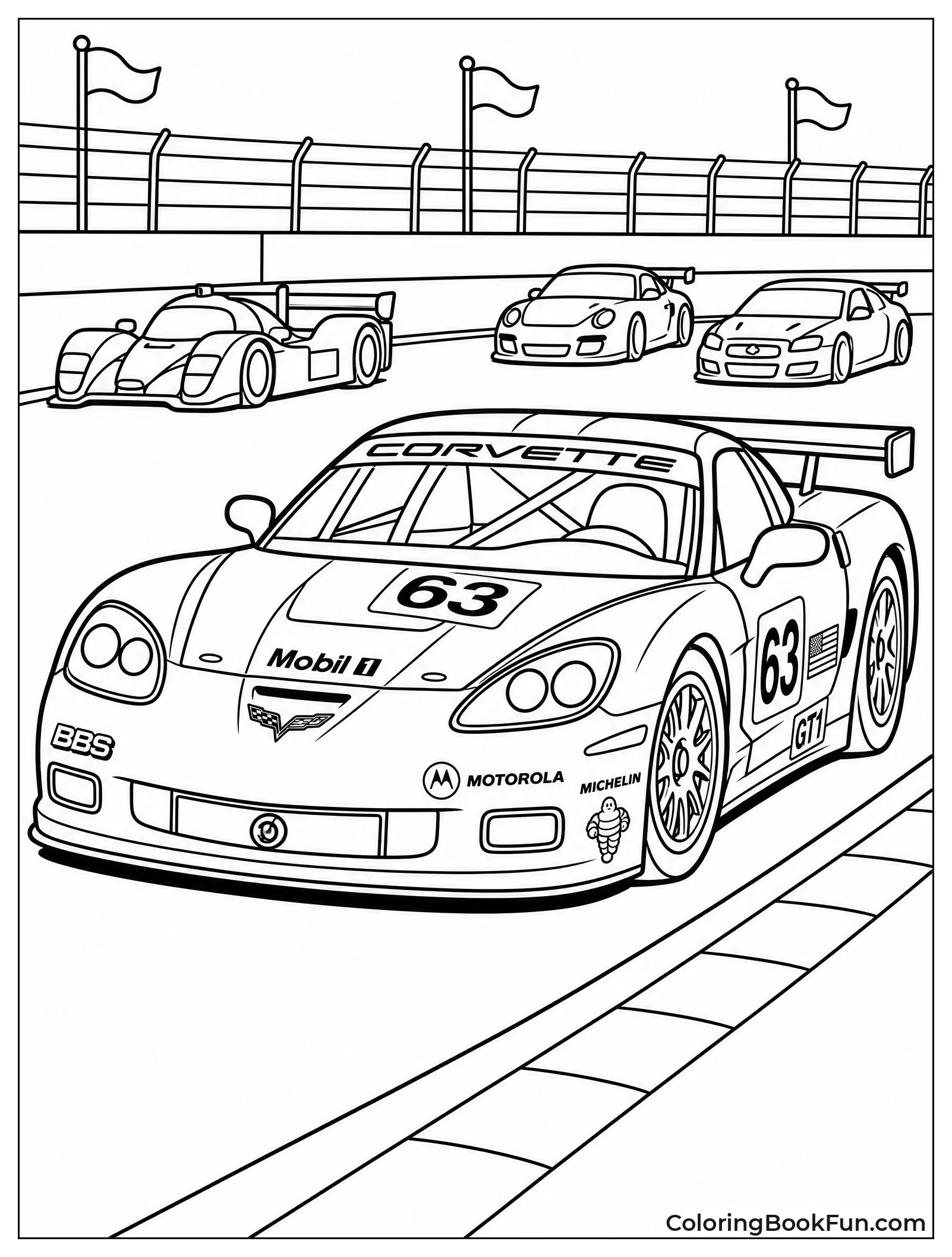 C6 Corvette Racing on Track