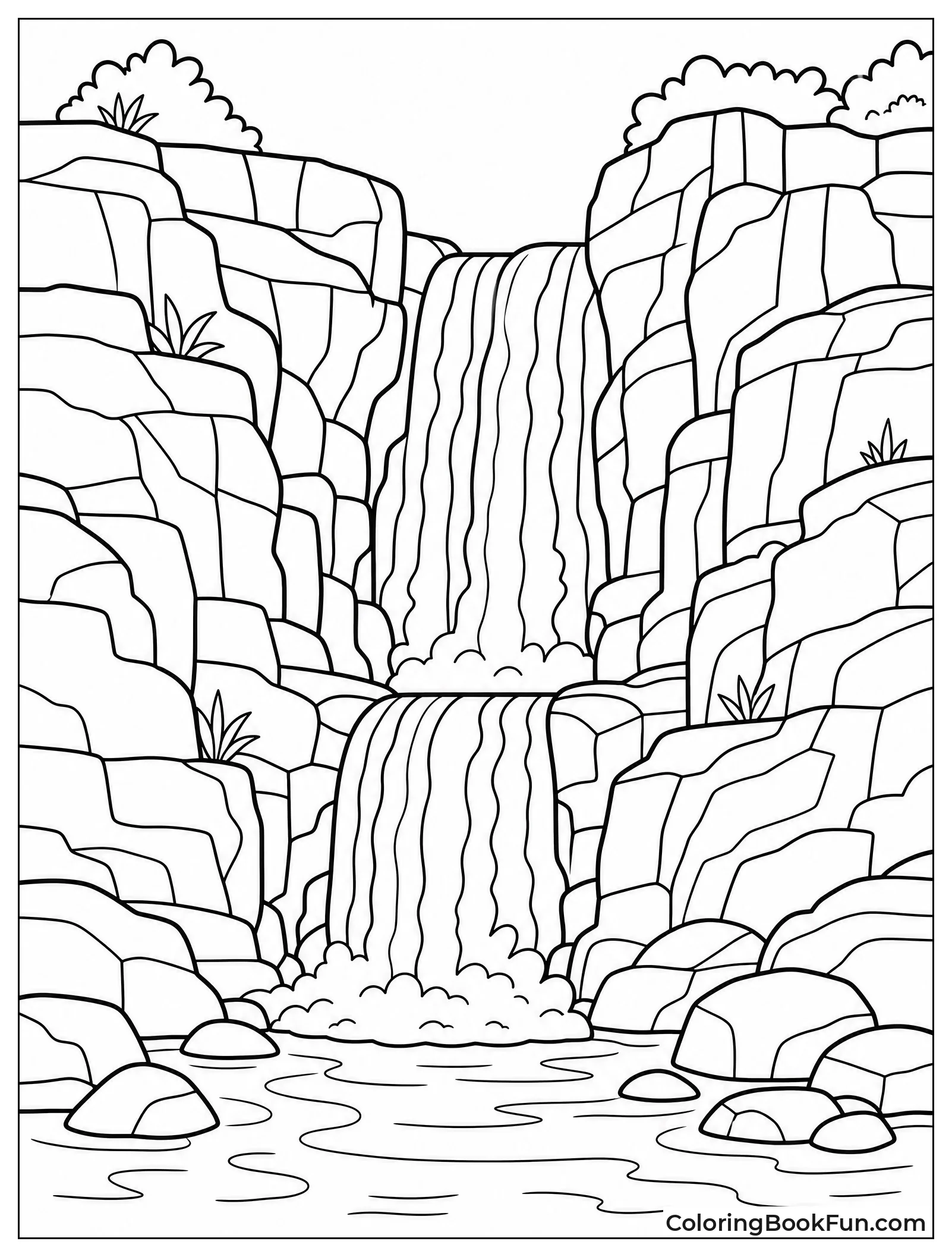 Waterfall in Rocky Canyon
