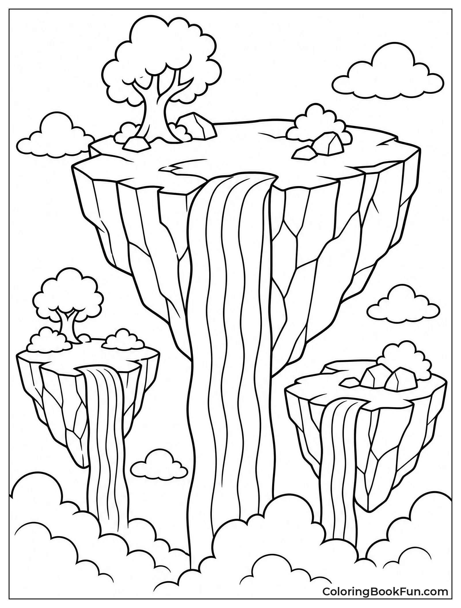 Rocks Floating in the Clouds