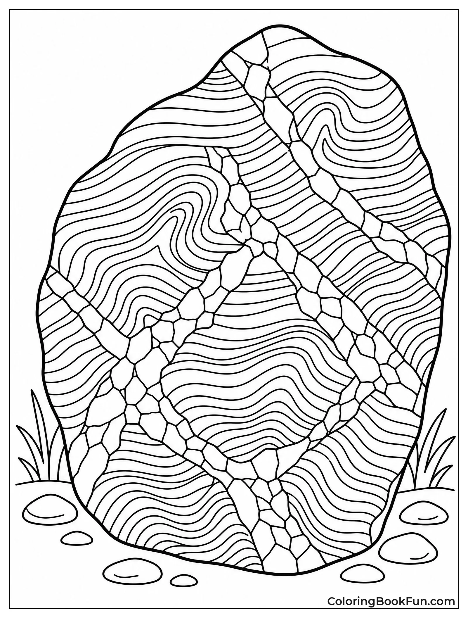 Swirling Marble with Shiny Veins