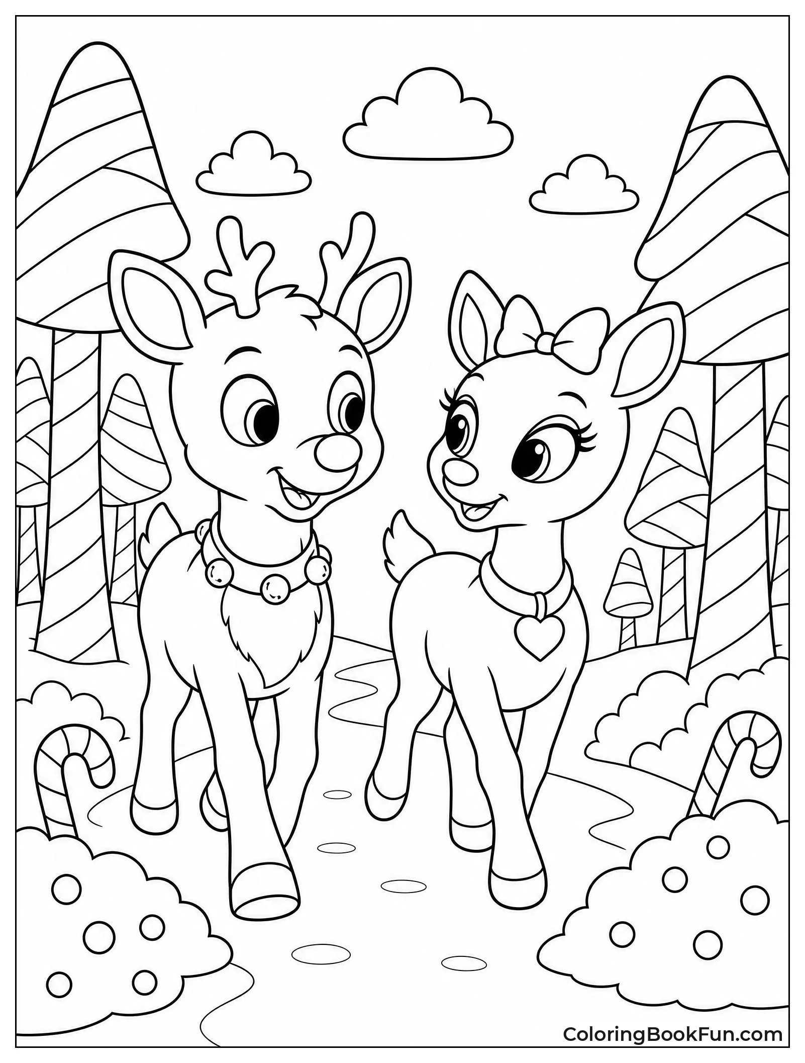 Rudolph Walking with Clarice through Forest
