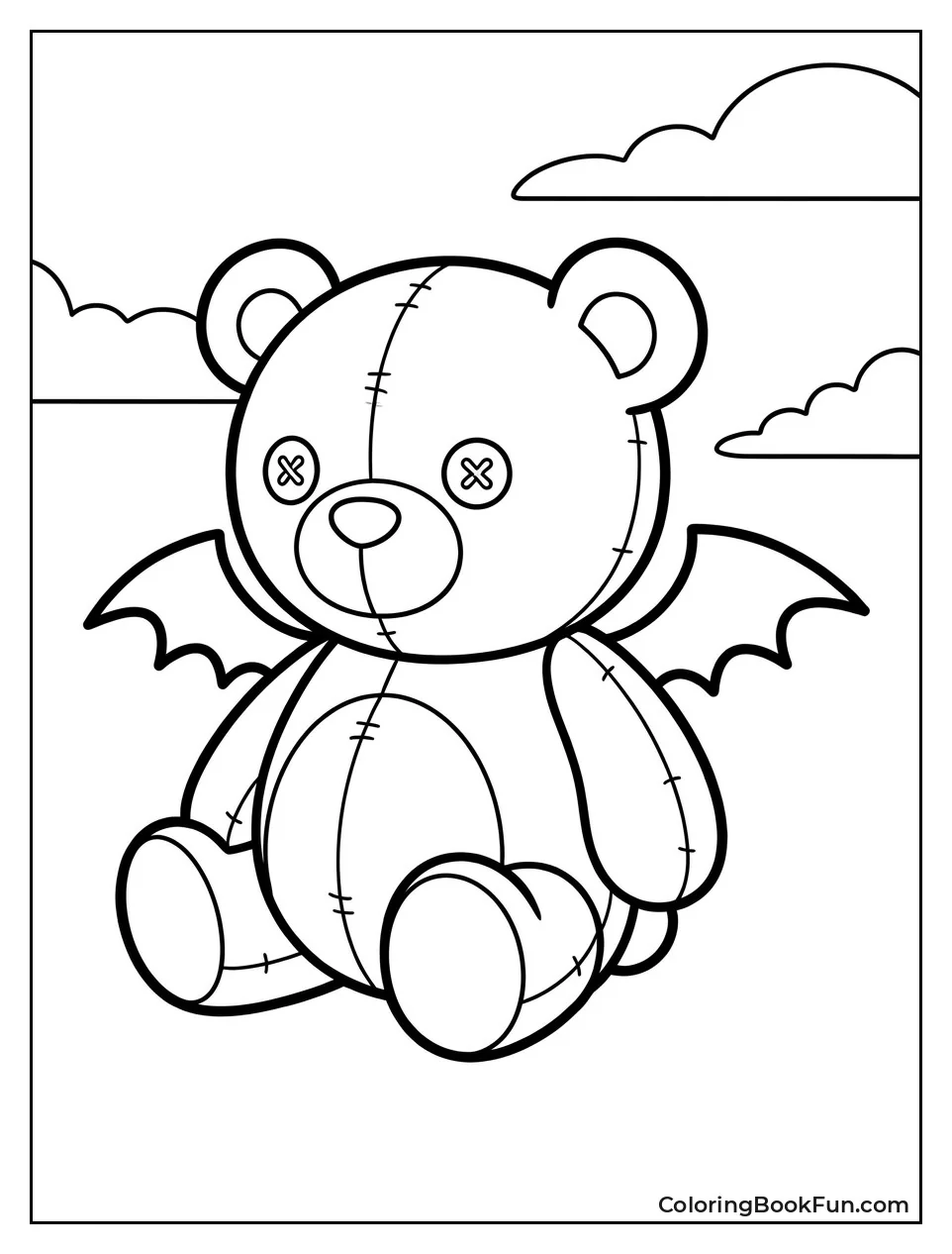Baby Holds His Demon Plushie