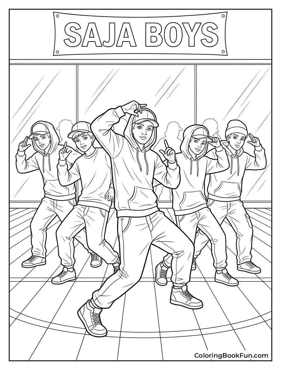 Boys Practice Dance in the Studio