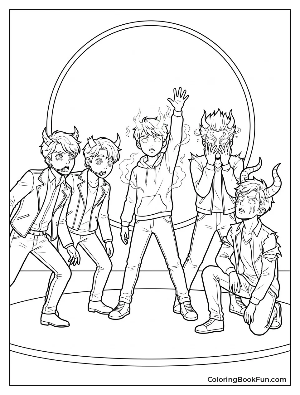 Boys Transform into Demon Forms