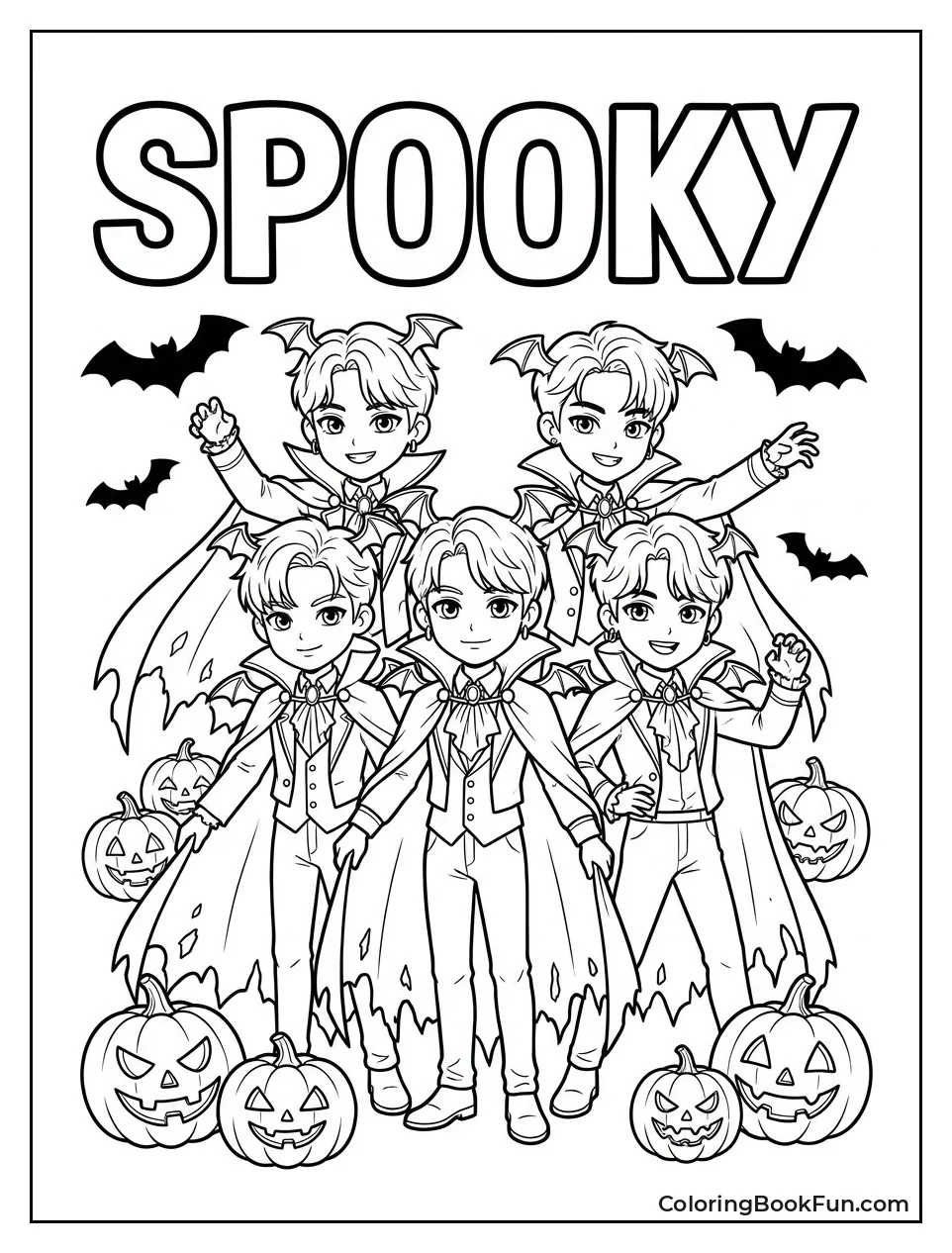 Boys Wear Spooky Halloween Costumes