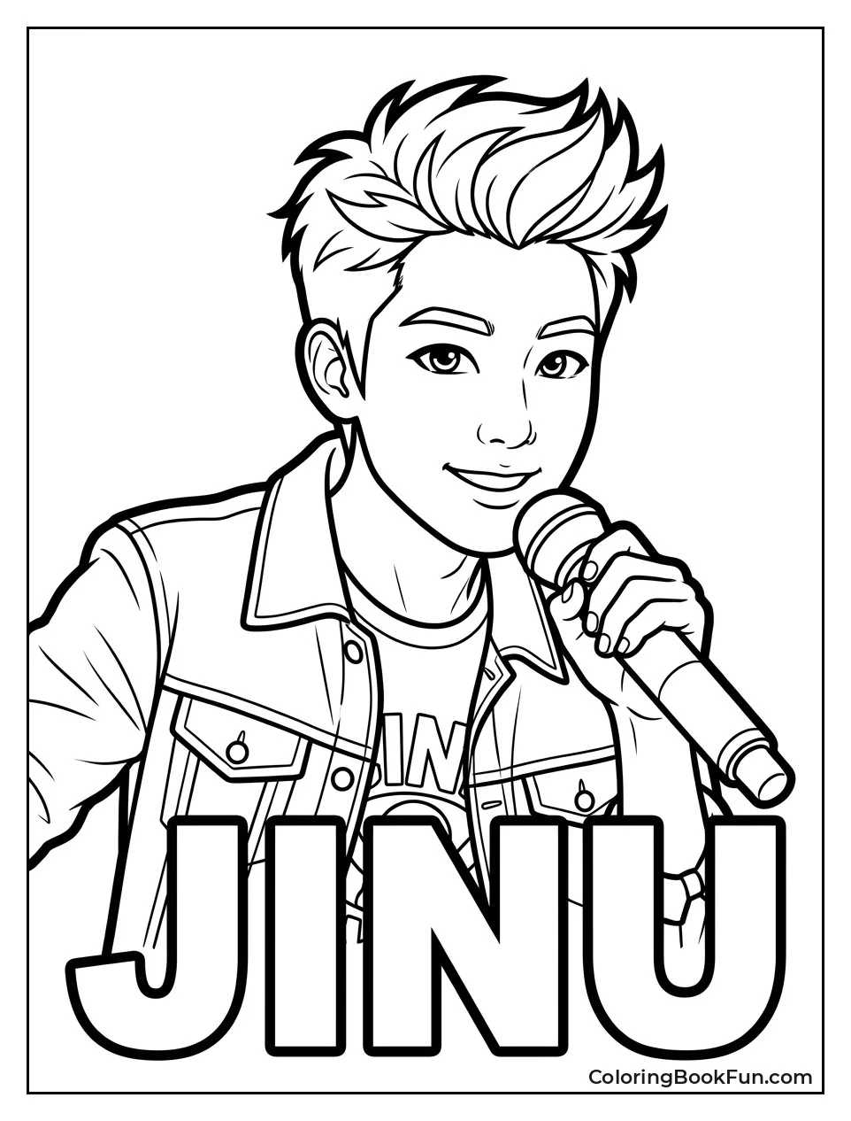 Jinu Smiles with His Microphone