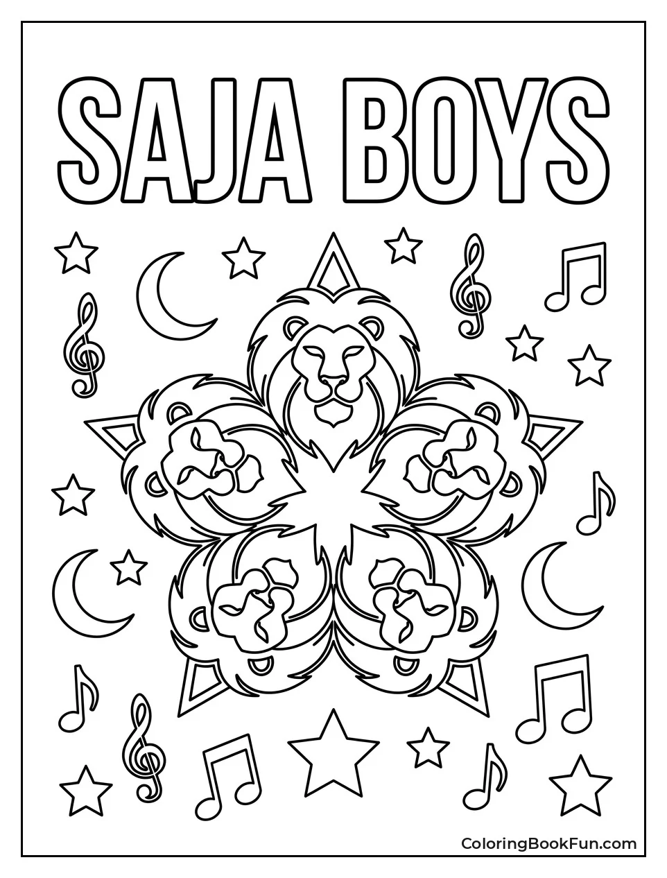 Saja Boys Logo with Stars