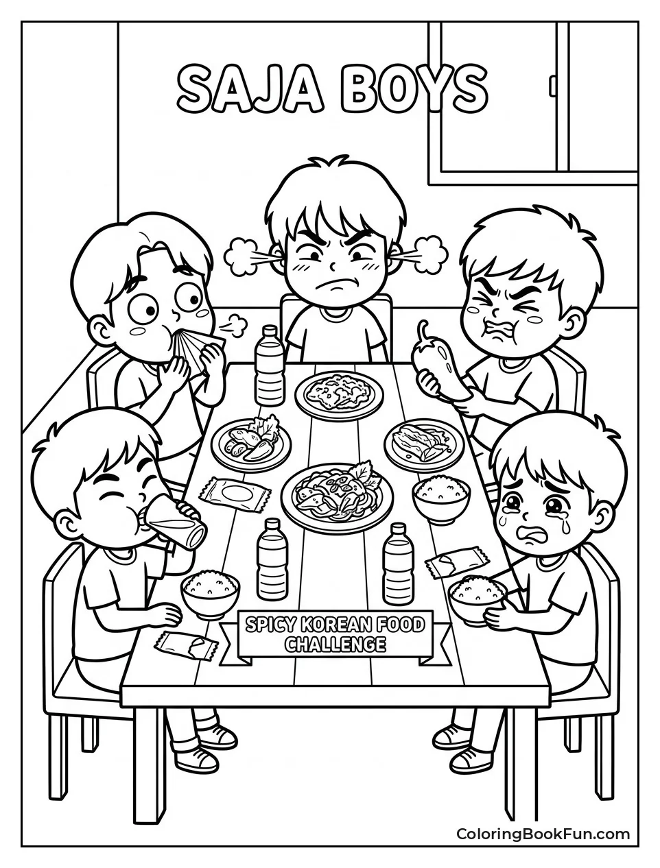 Boys Try Spicy Korean Food