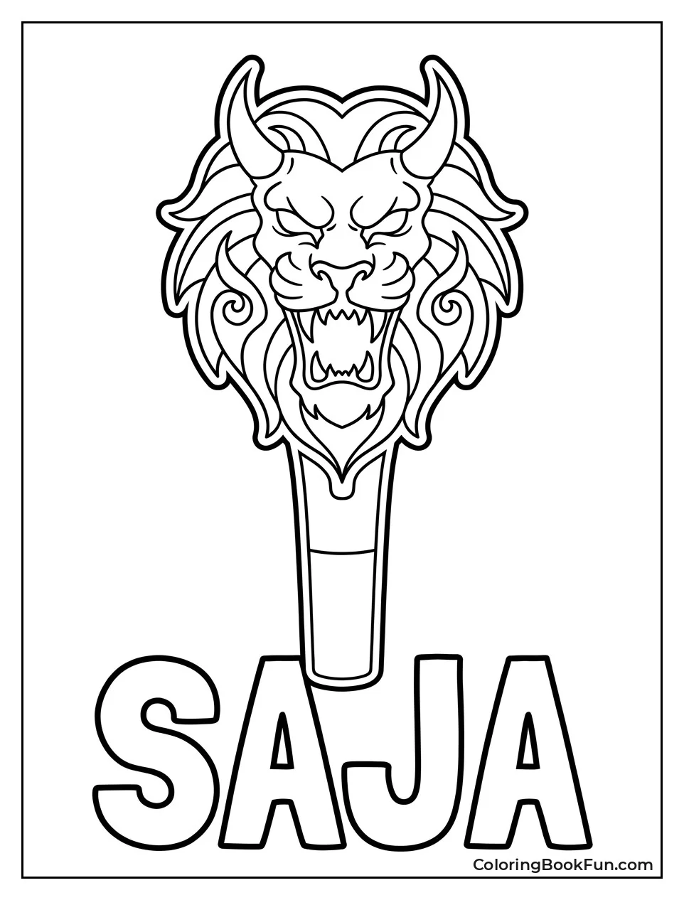 Official Saja Boys Lightstick Design